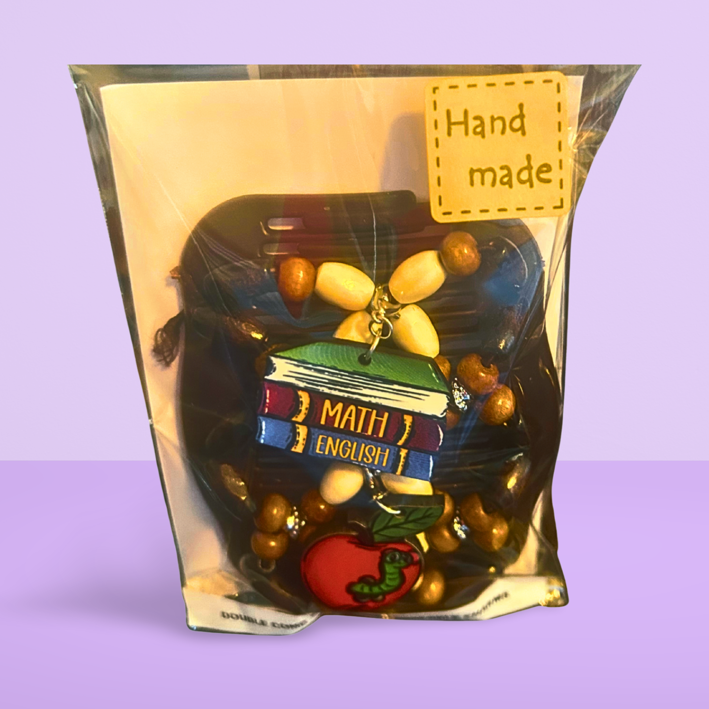 Double Comb Hair Clip With Sublimated Interchangeable Charms