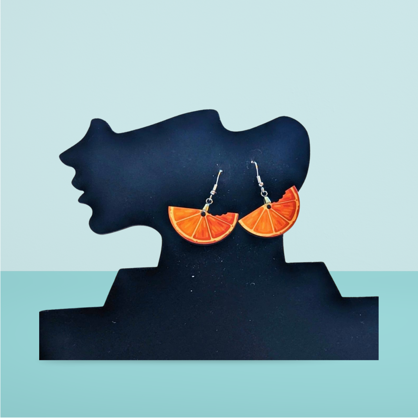 Fruit Wedge Shaped Sublimated Earrings 1.5 inch