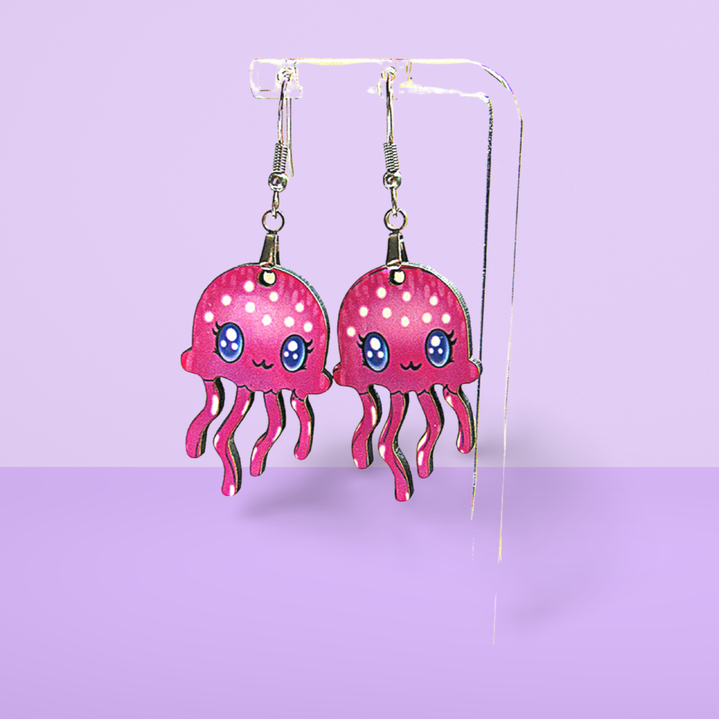 MDF-Jellyfish Sublimated Earrings 1.5 inch