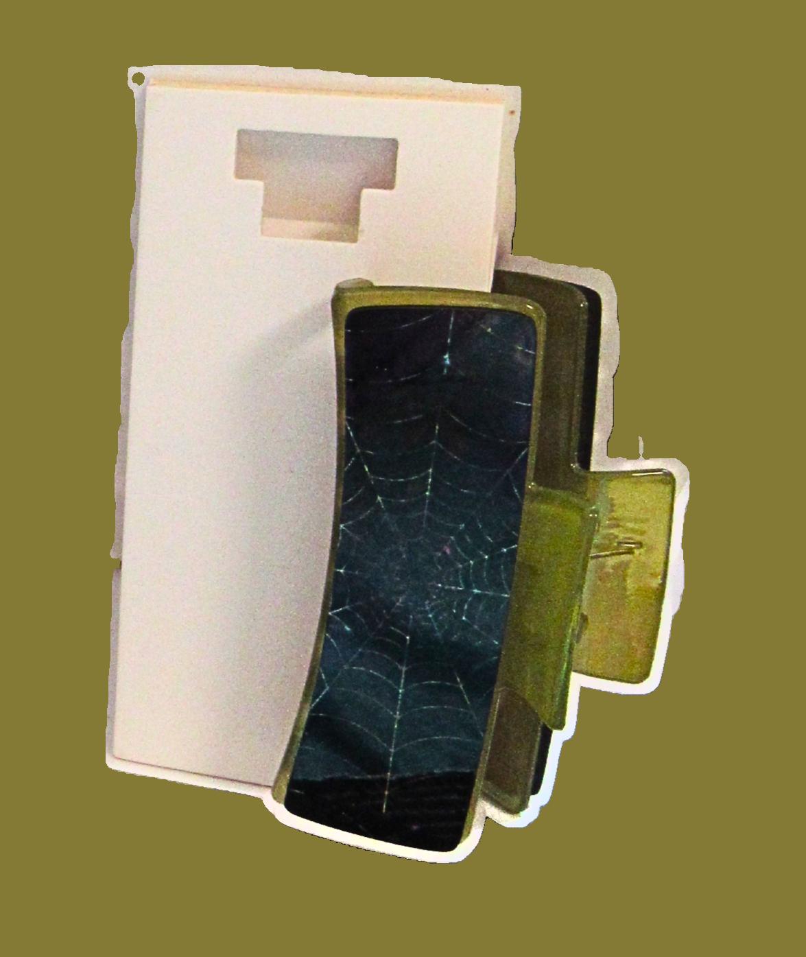 Spiderweb Themed Sublimated Hair Clip