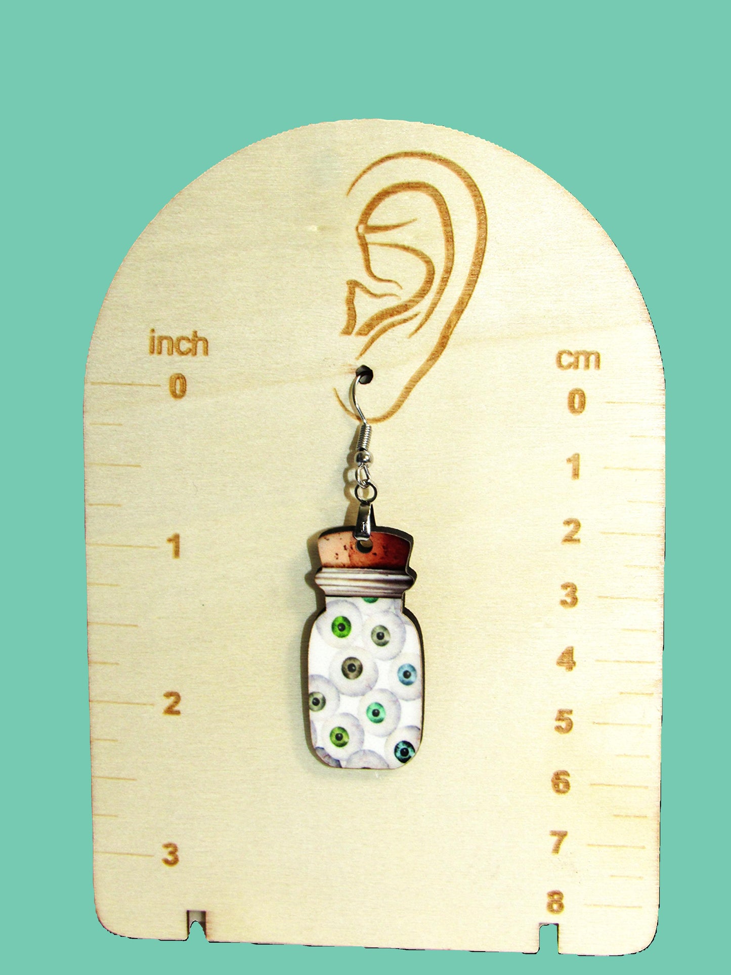 Vial Shaped Sublimated Earrings