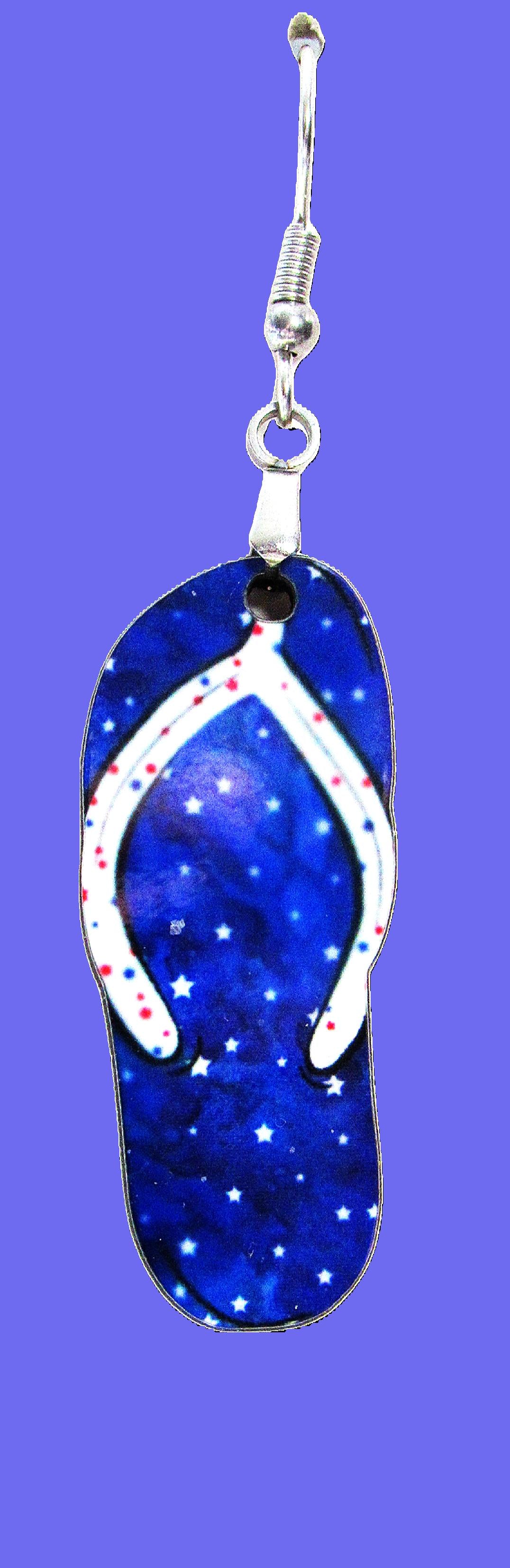 Flip Flop Shaped Sublimated Earrings