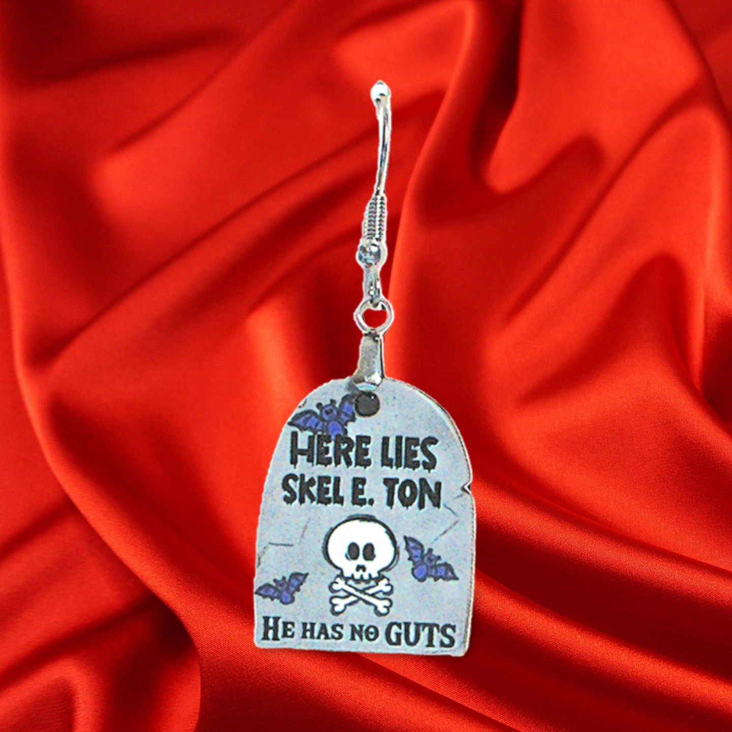 Grave Stone Shaped Sublimated Earrings 1 inch