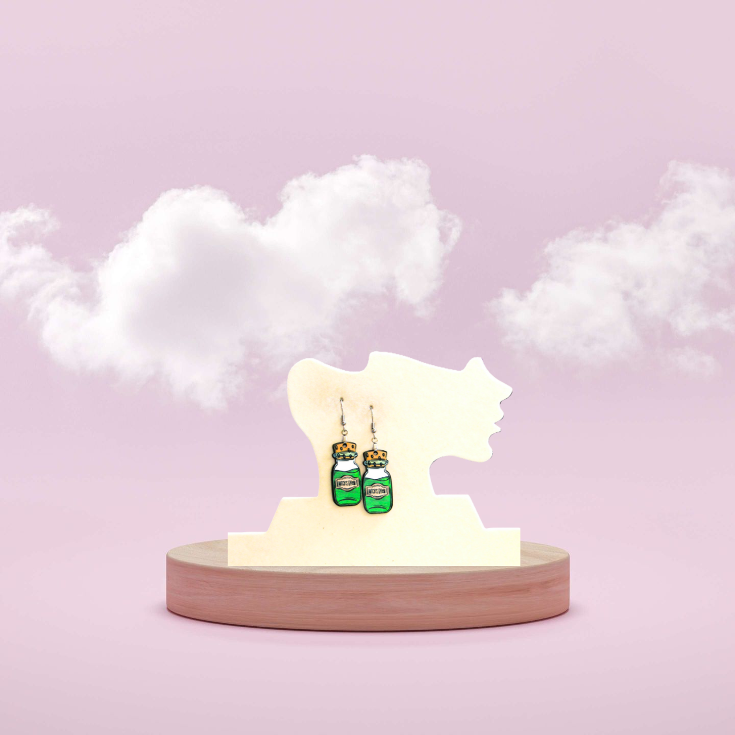 Vial Shaped Sublimated Earrings