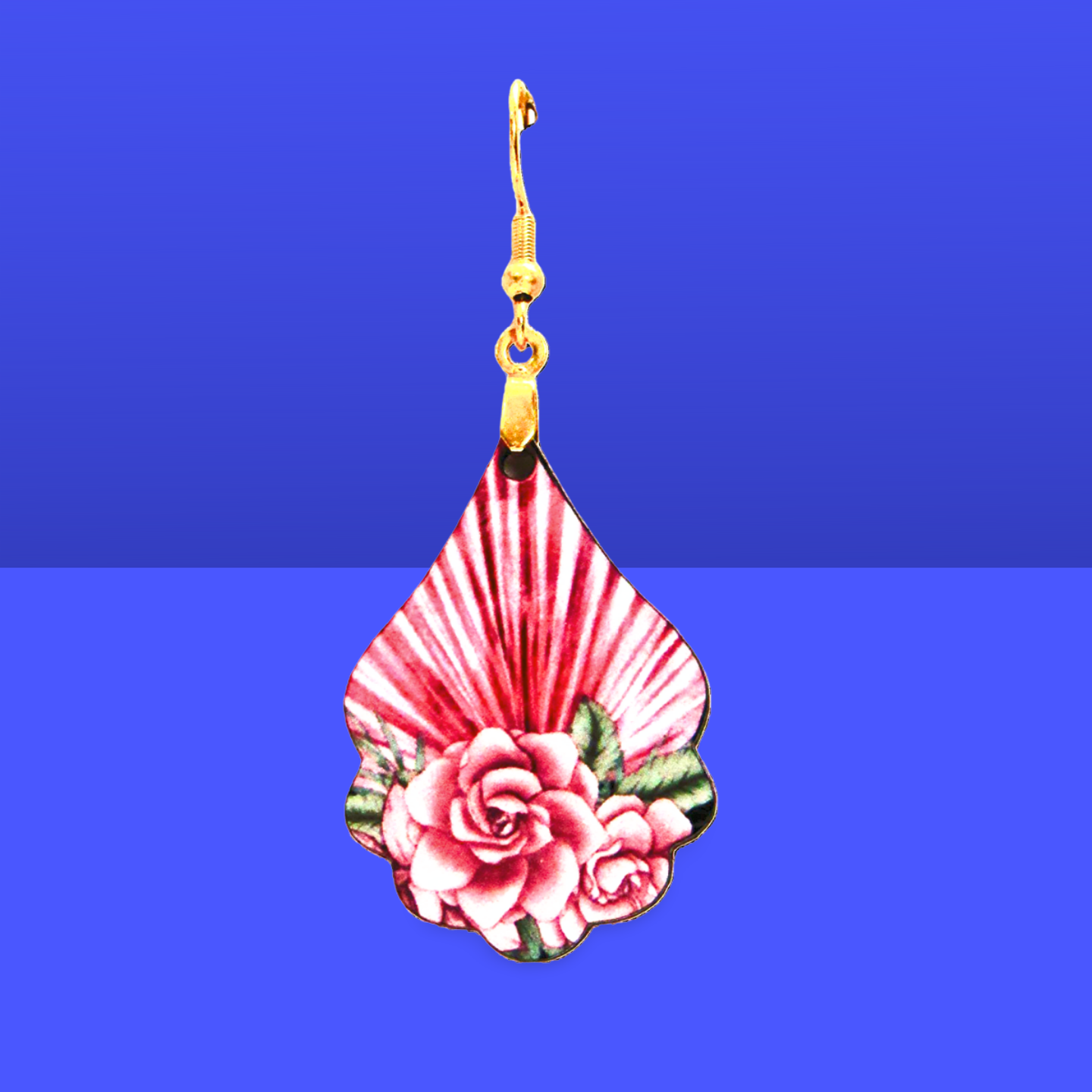 Fancy Teardrop Shaped Sublimated Earrings