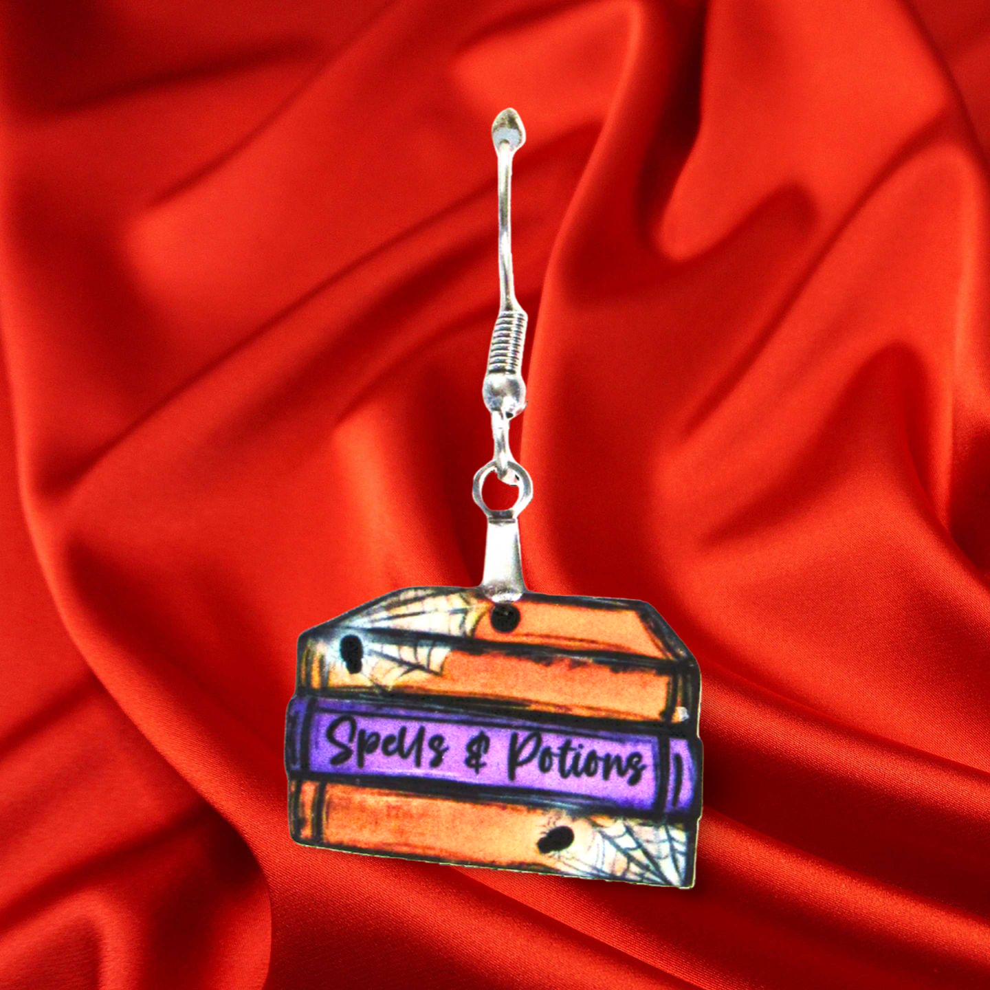 Stacked Book Sublimated Earrings 1 inch