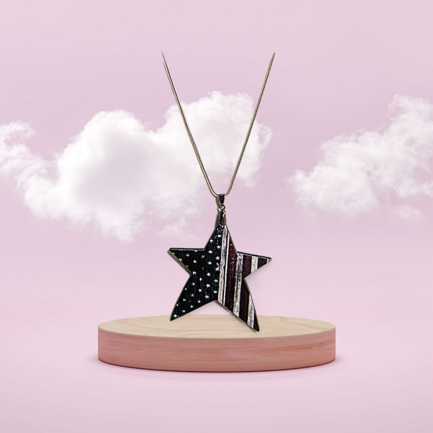 Star Shaped Sublimated Necklace