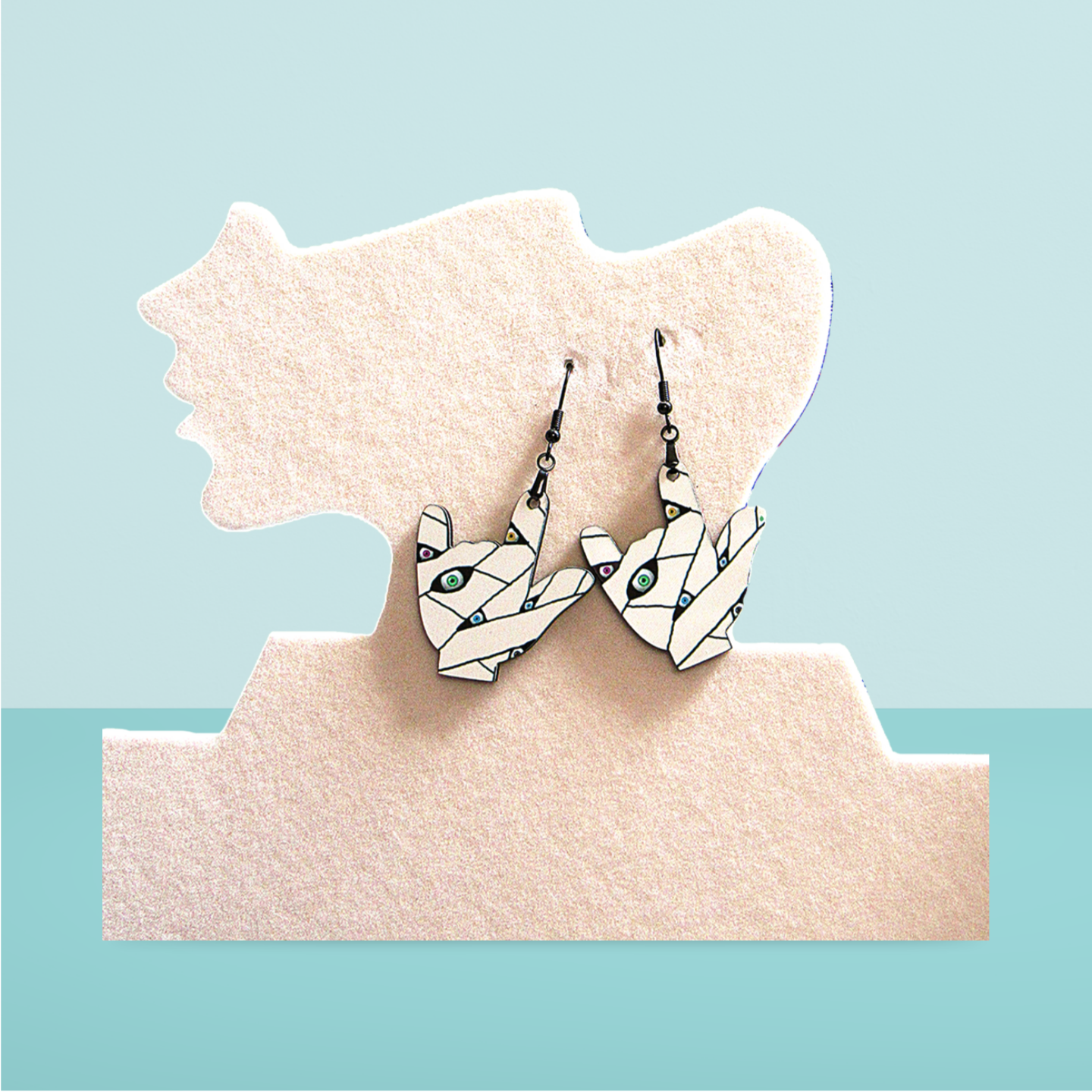 ASL Shaped Sublimated Earring