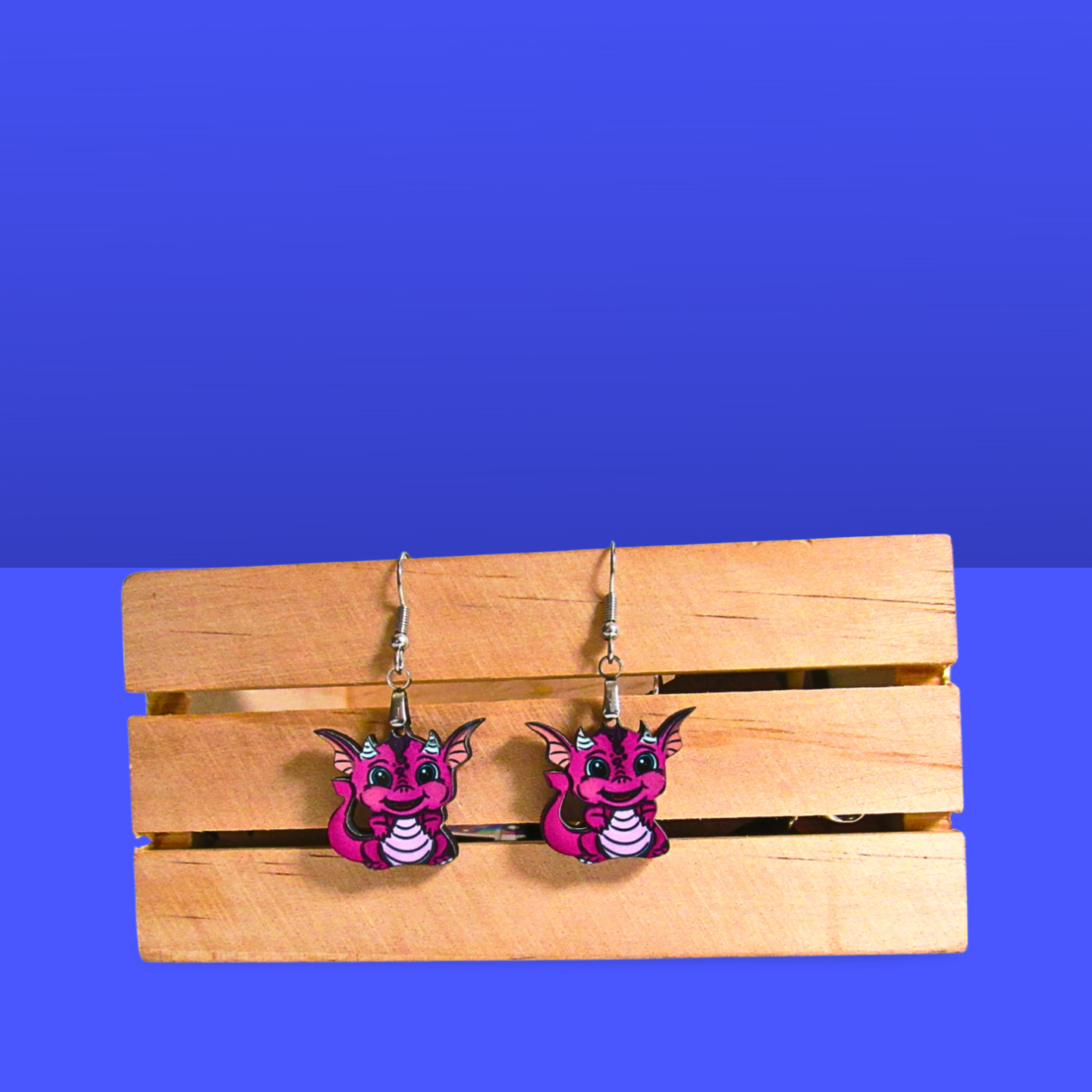 Dragon Shaped Sublimated Earrings