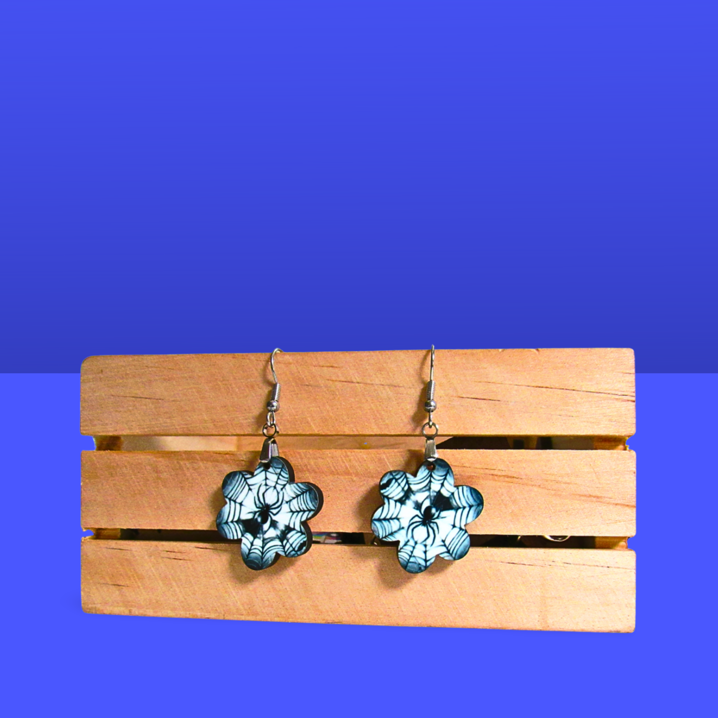 Chubby Flower Shaped Sublimated Earring