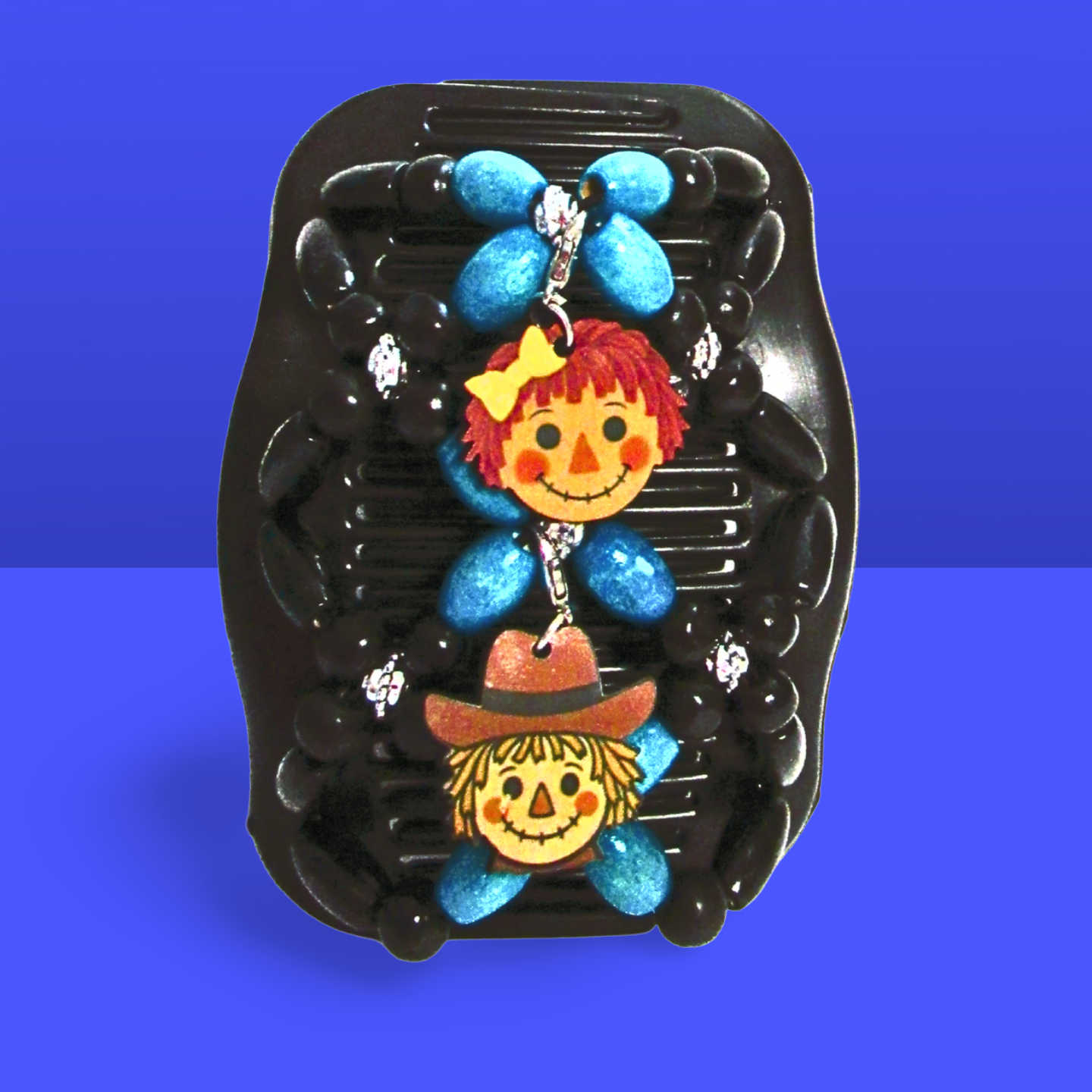 Double Comb Hair Clip With Sublimated Interchangeable Charms