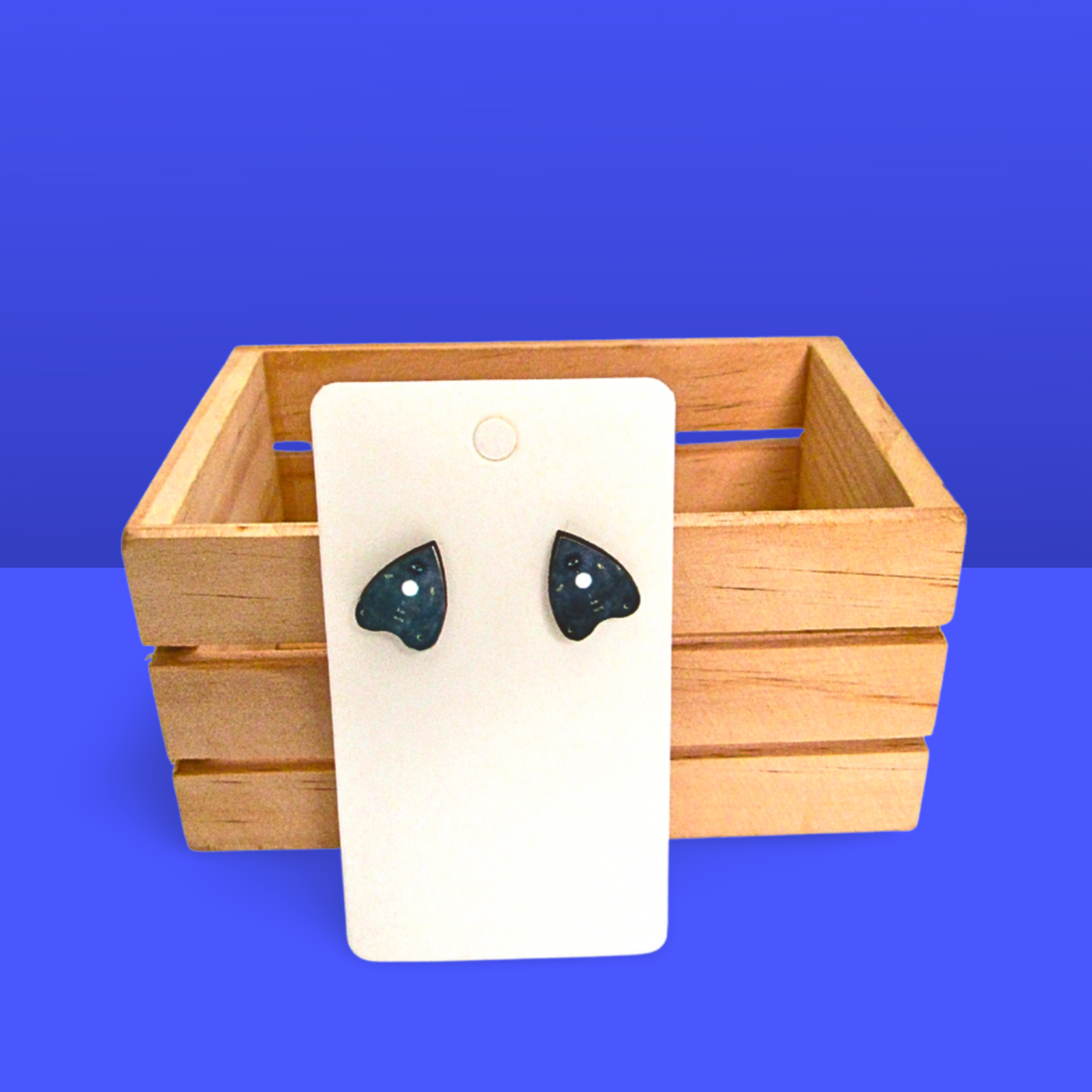 Planchette Shaped Sublimated Stud Earrings