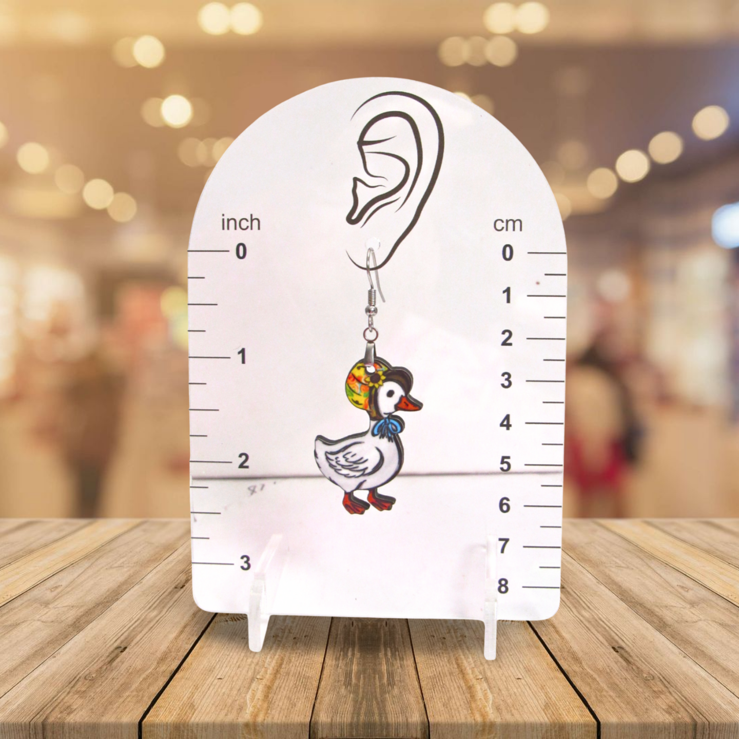 Goose Shaped Sublimated Earrings