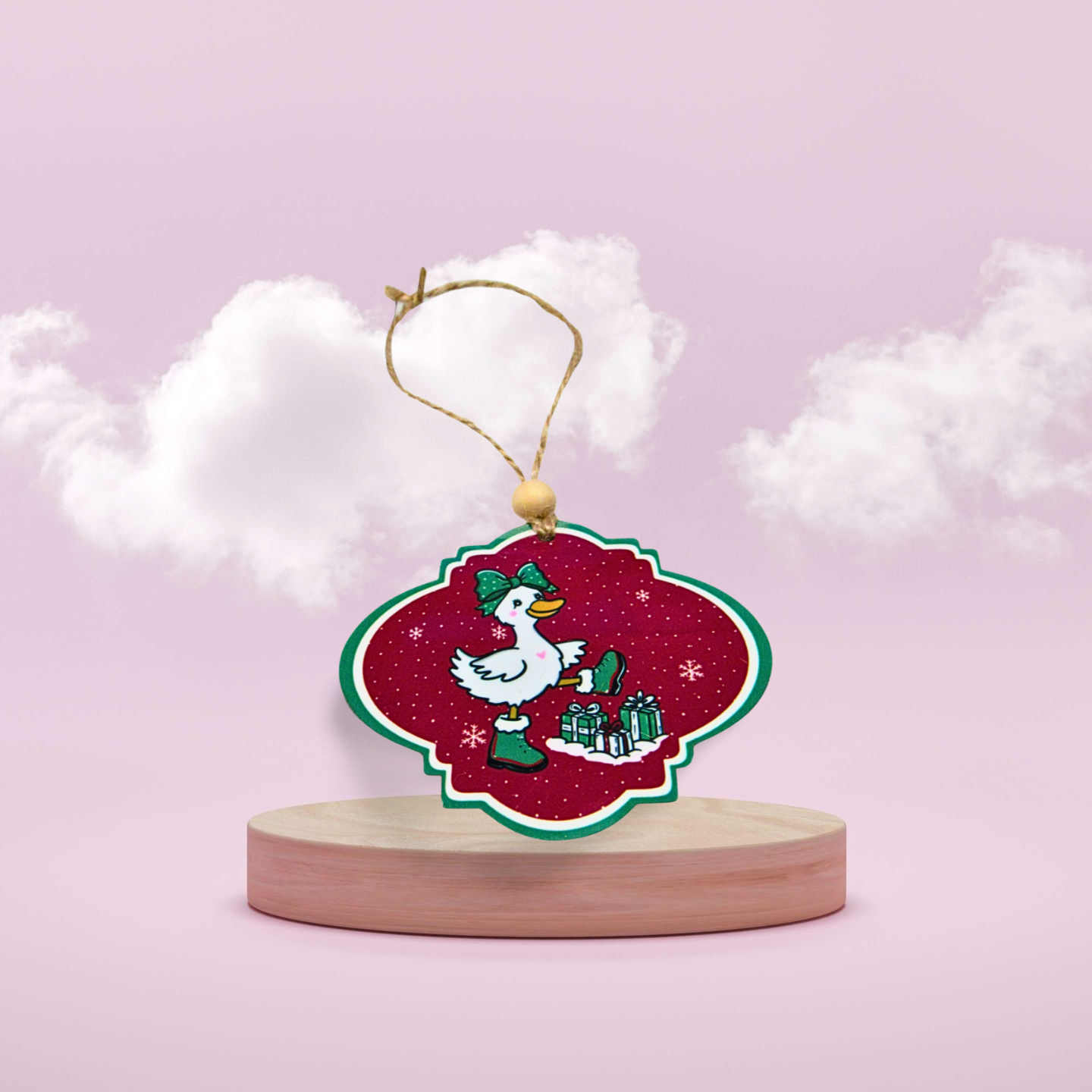 MDF-Bulb Shaped Sublimated Christmas Ornament