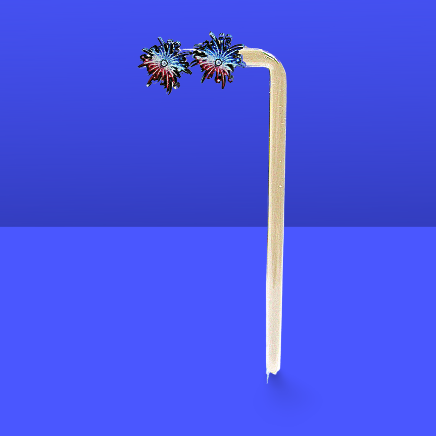 Fireworks Shaped Sublimated Stud Earrings