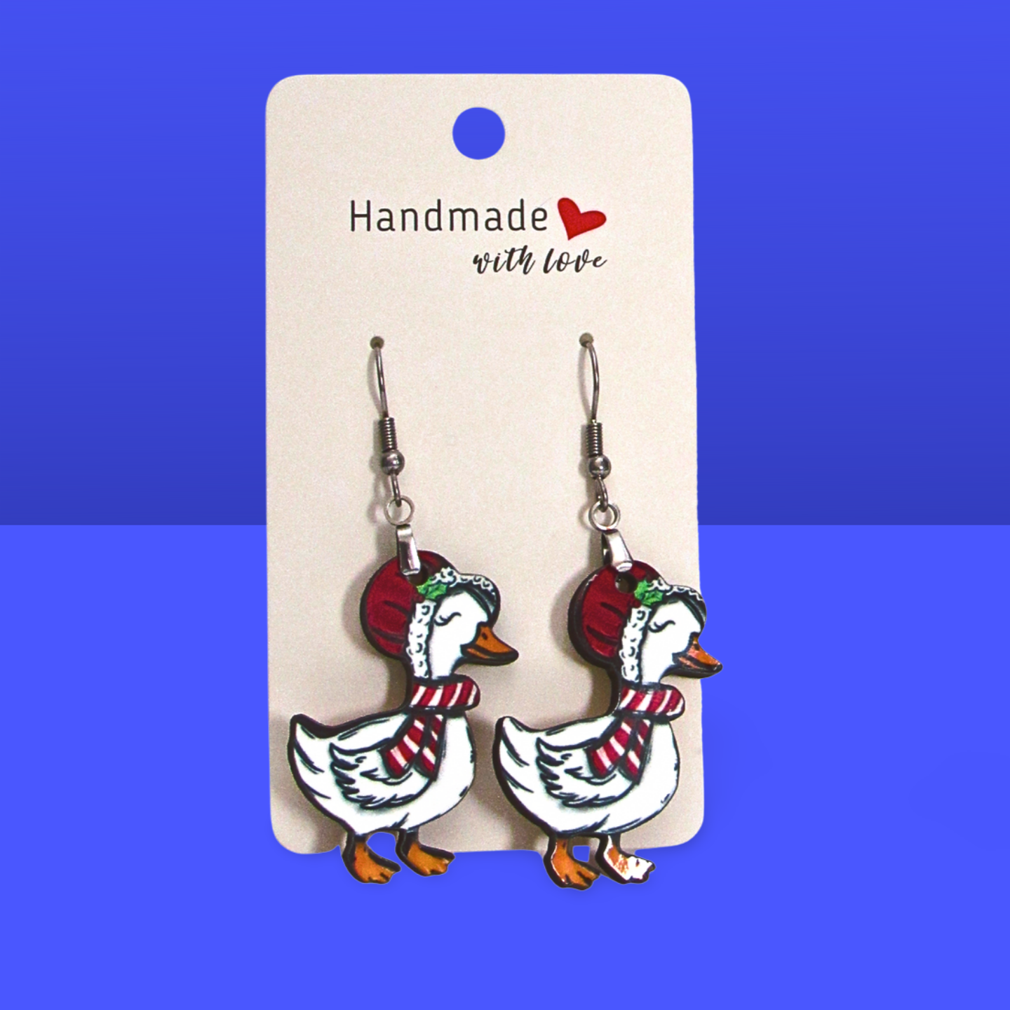 Goose Shaped Sublimated Earrings