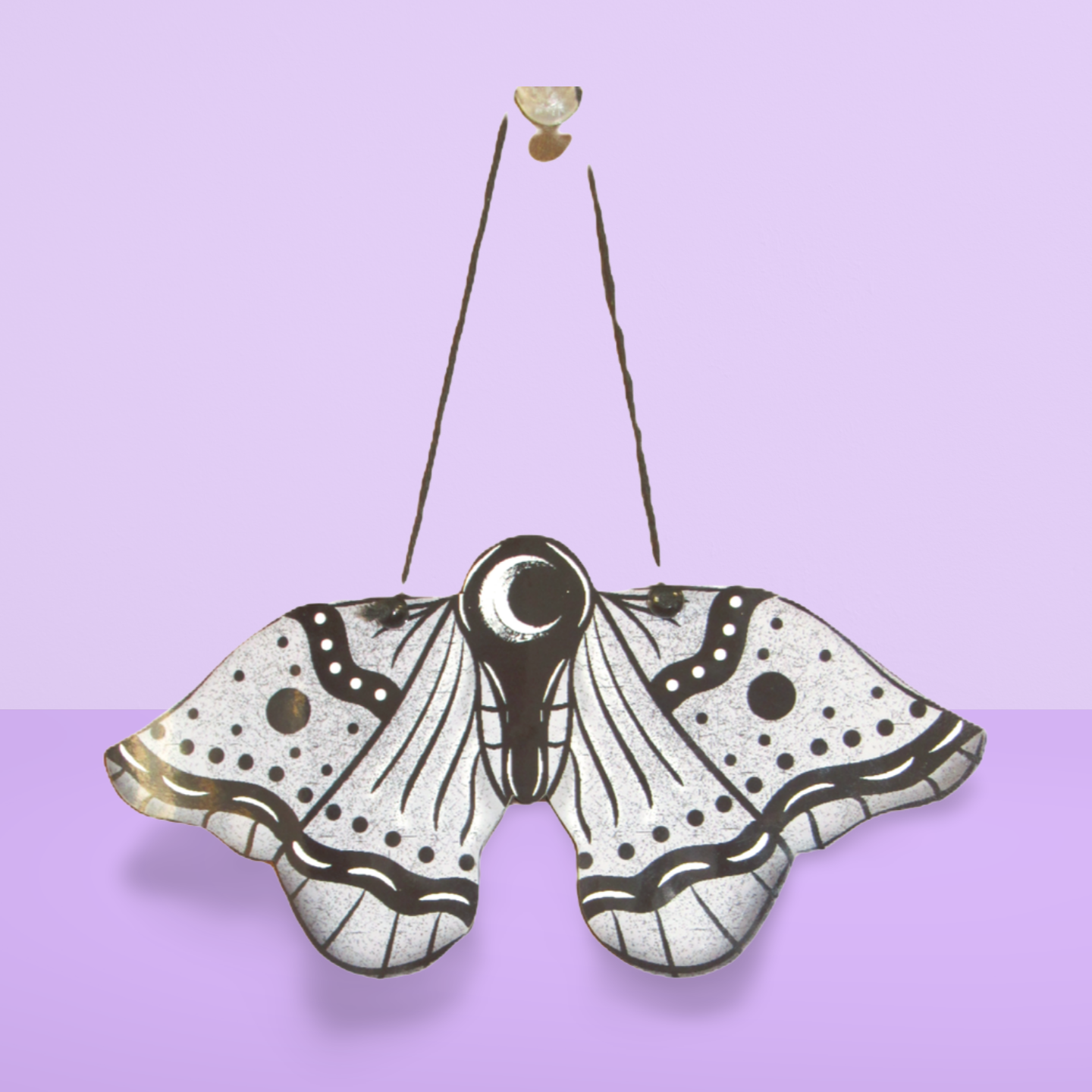 Moth Shaped Sublimated Door Hanger