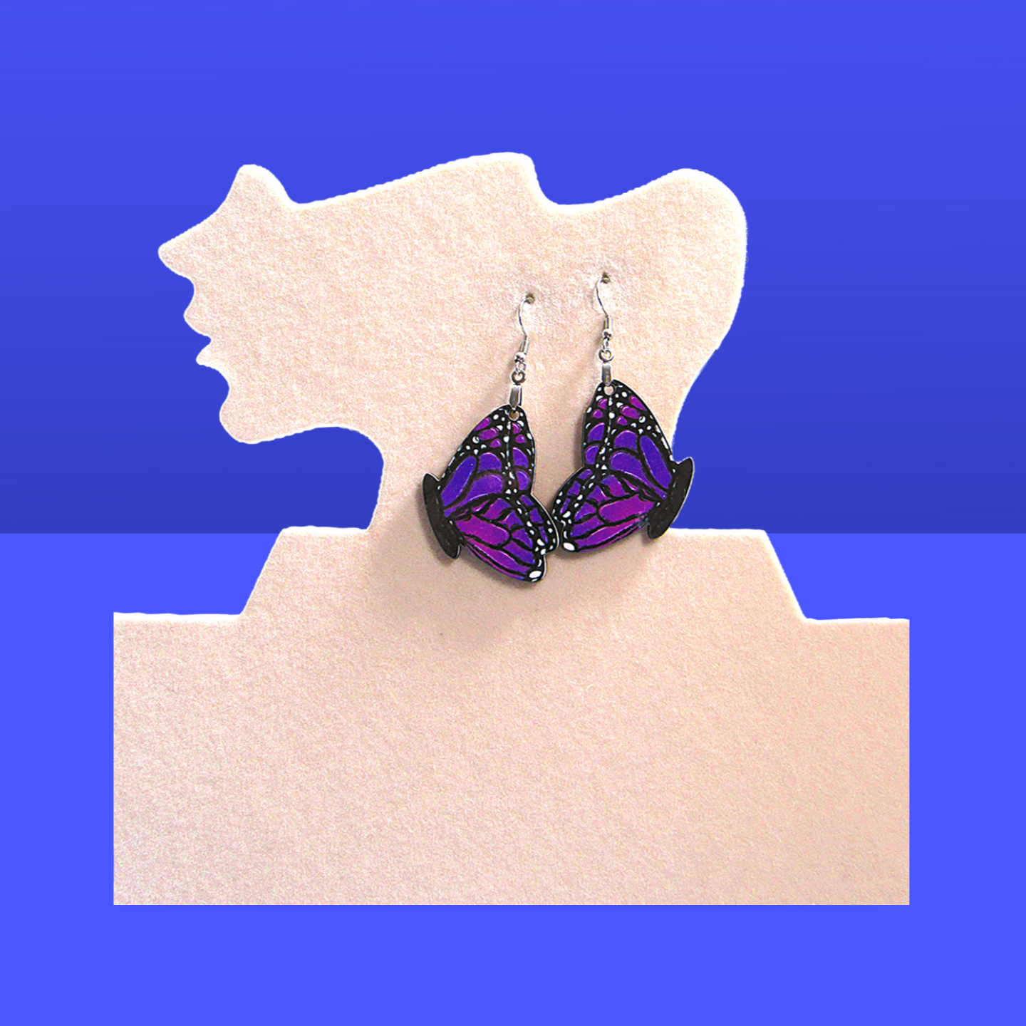 Butterfly Shaped Sublimated Earrings