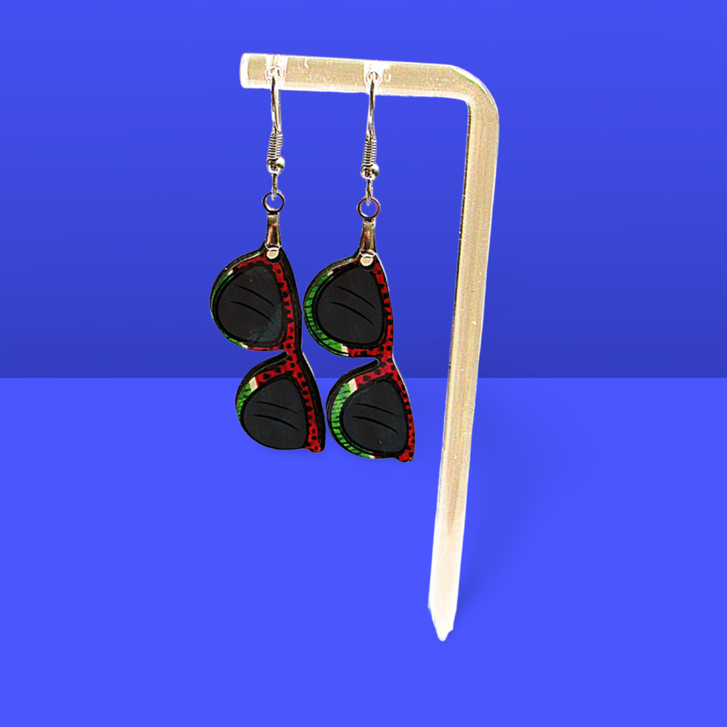 Sunglass Shaped Sublimated Earrings