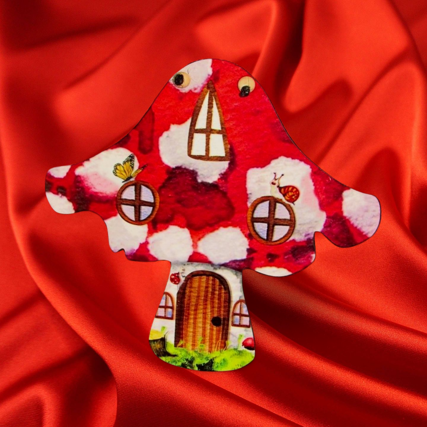 Distressed Mushroom Shaped Door Hanger