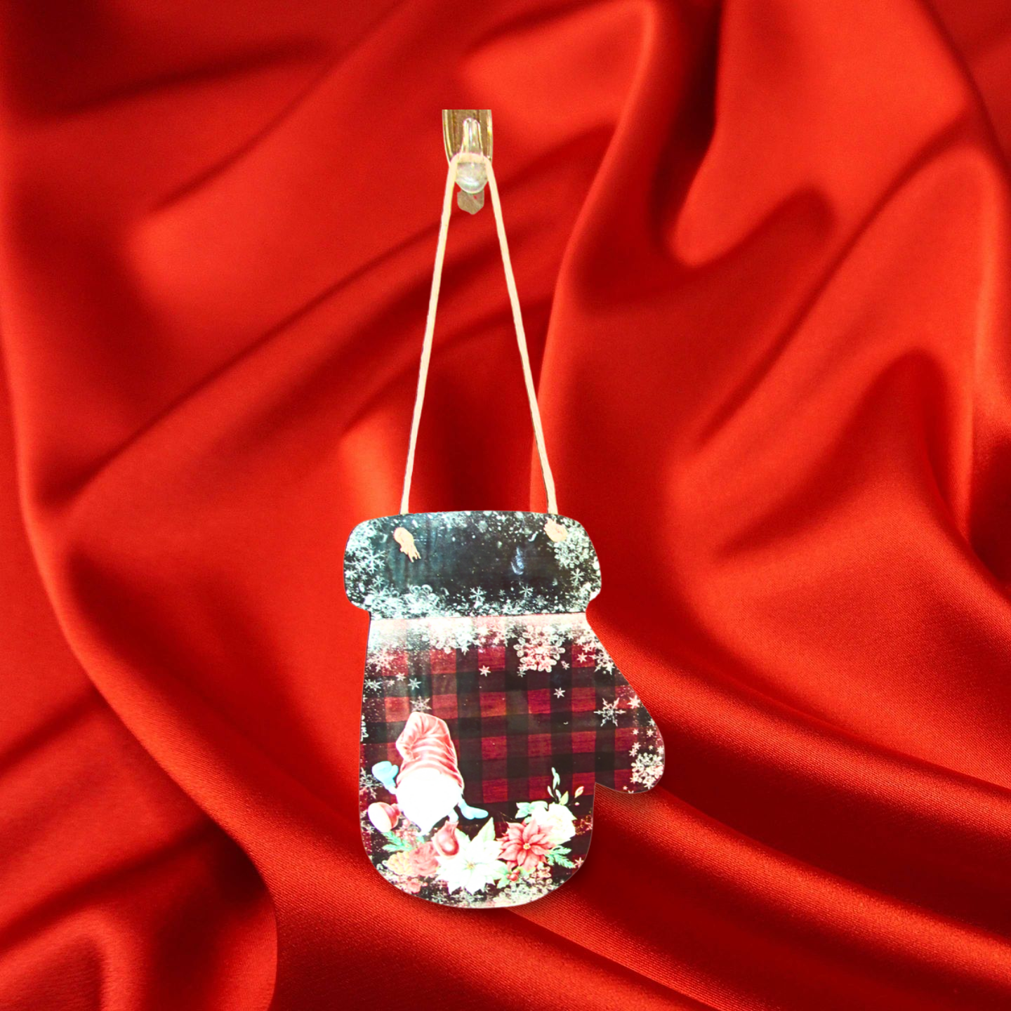 Mitten Shaped Sublimated Door Hanger