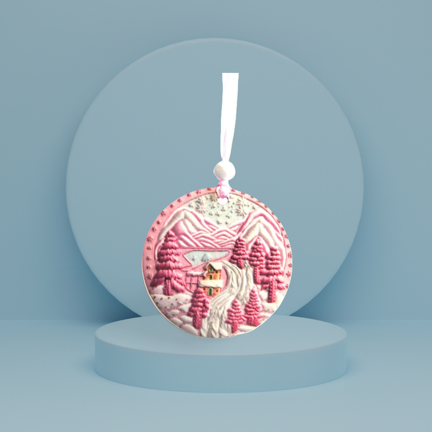 Round Shaped Sublimated Ornament