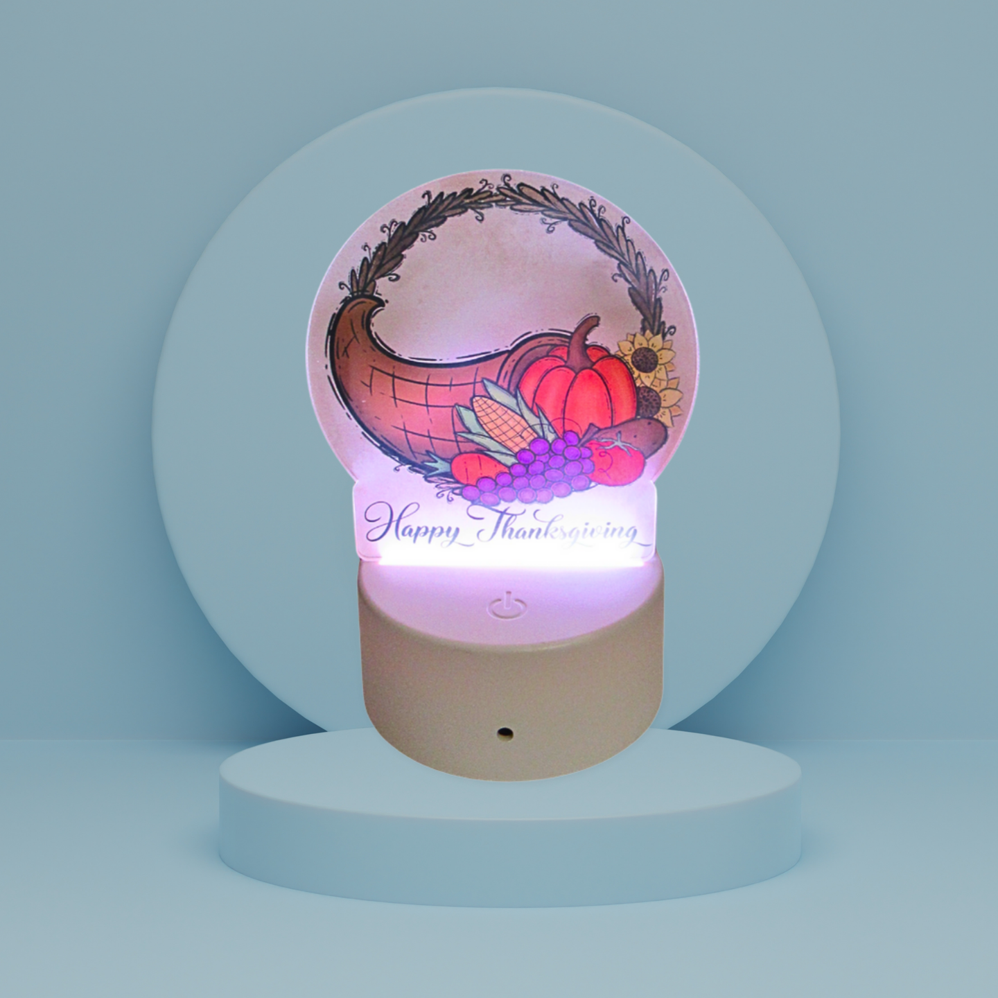 Round Shaped Sublimated Acrylic Light