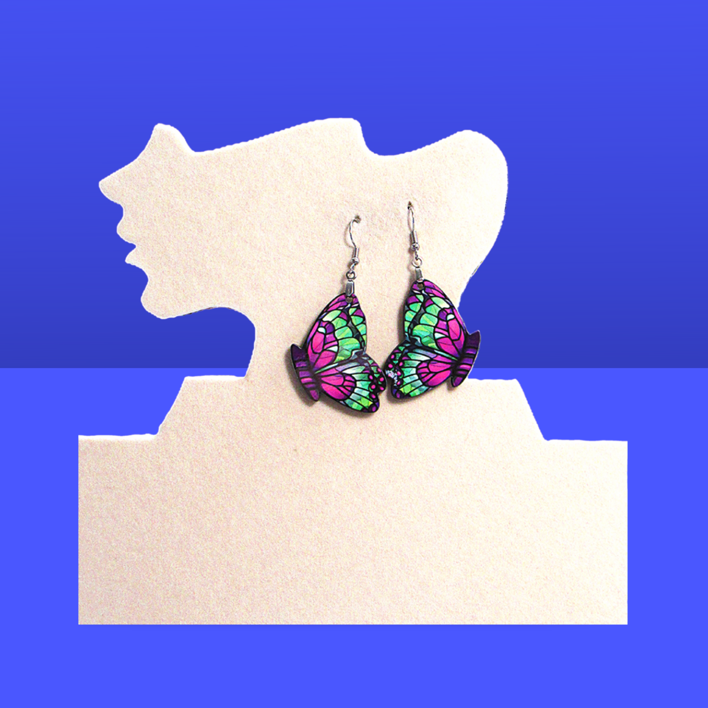 Butterfly Shaped Sublimated Earrings