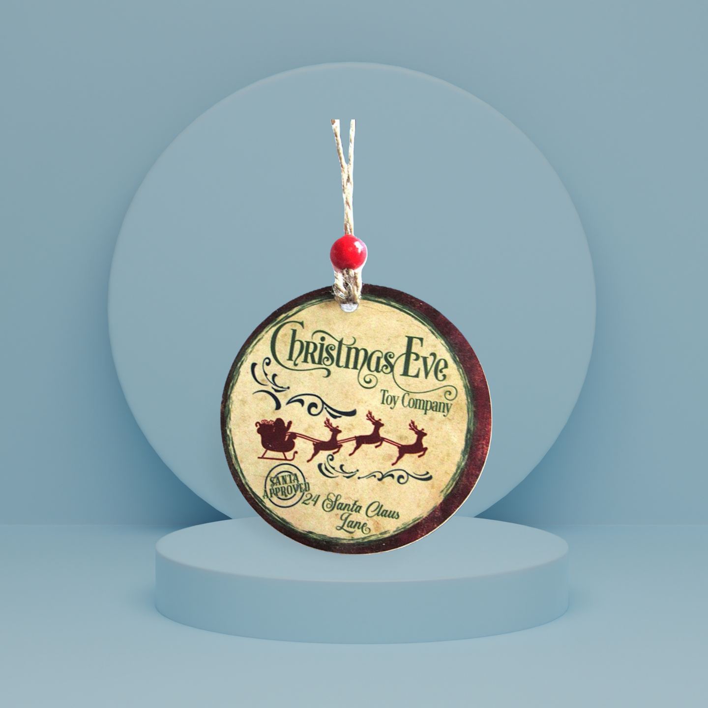Round Shaped Sublimated Ornament