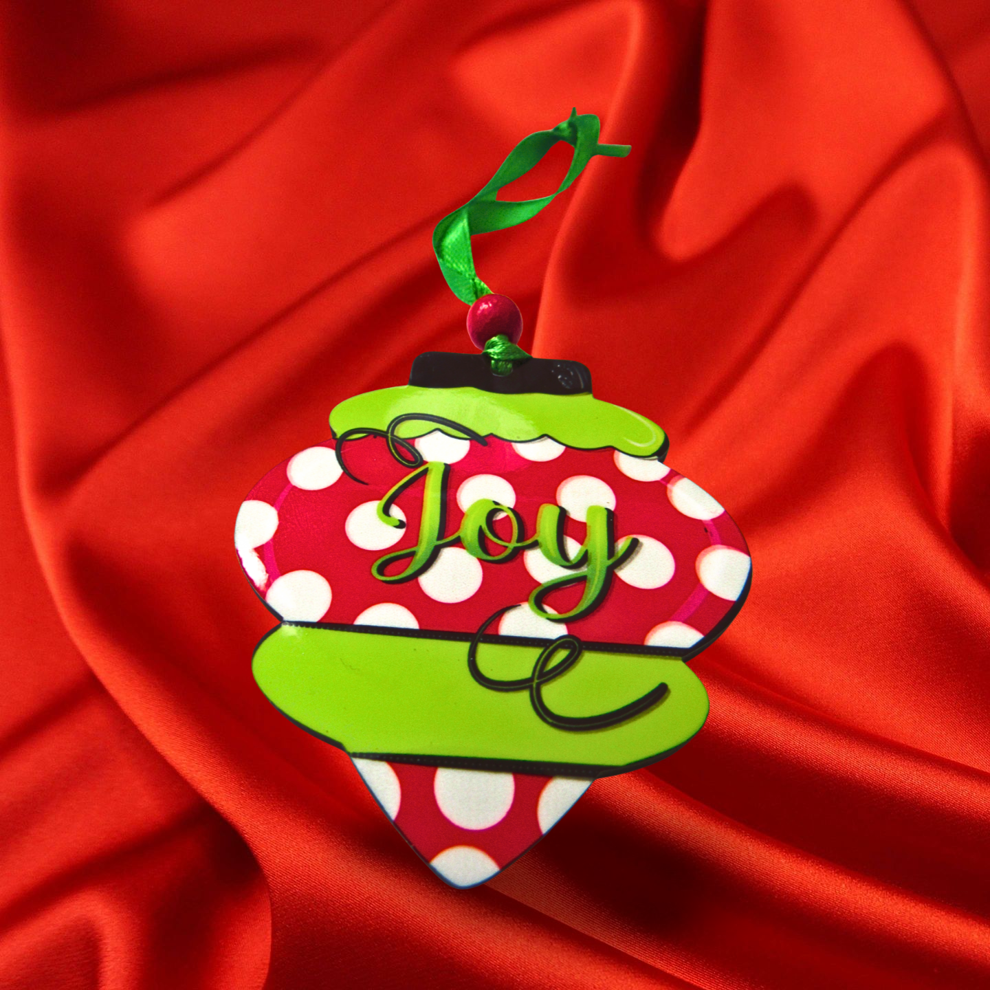 Vintage Bulb Shaped Sublimated Ornament MDF