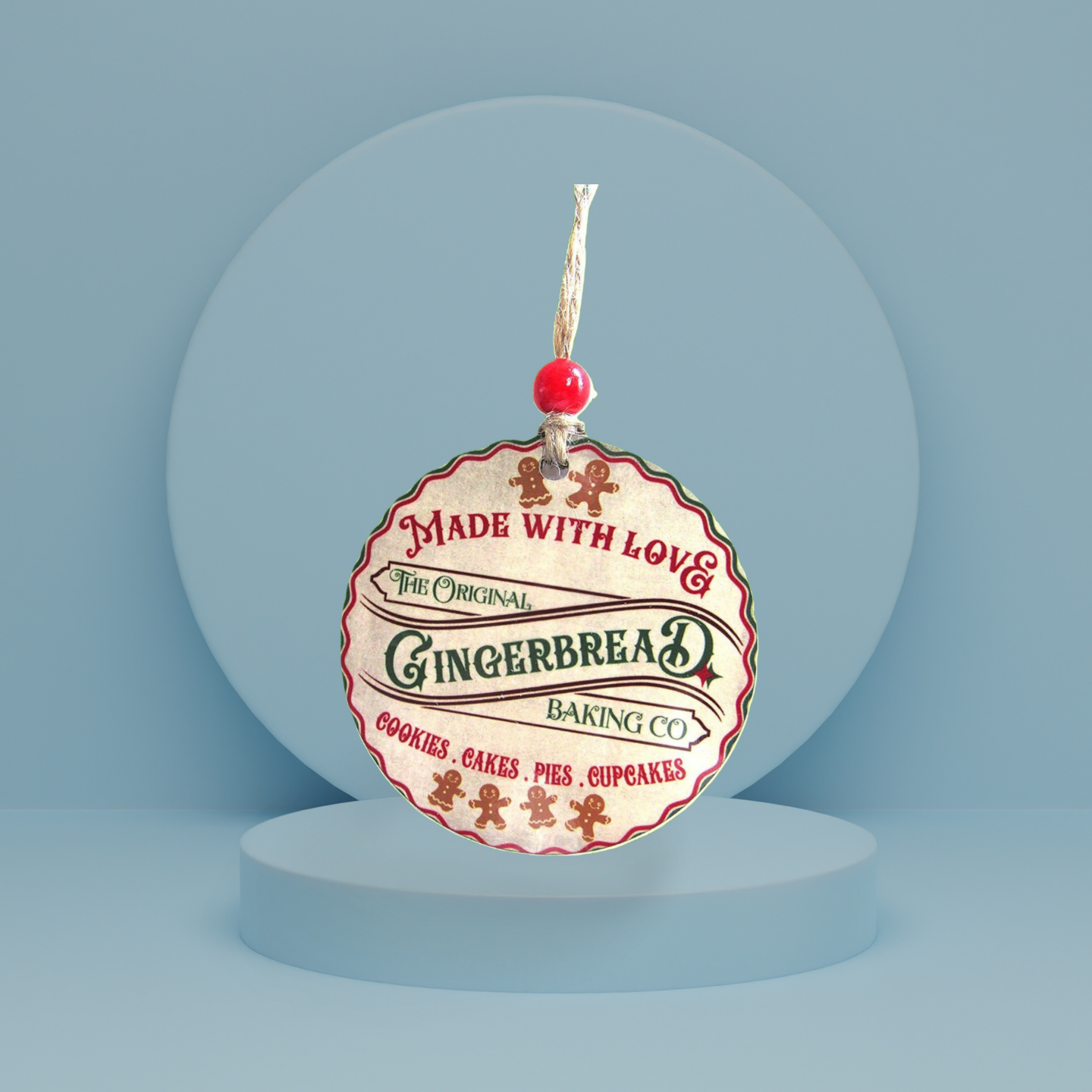Round Shaped Sublimated Ornament
