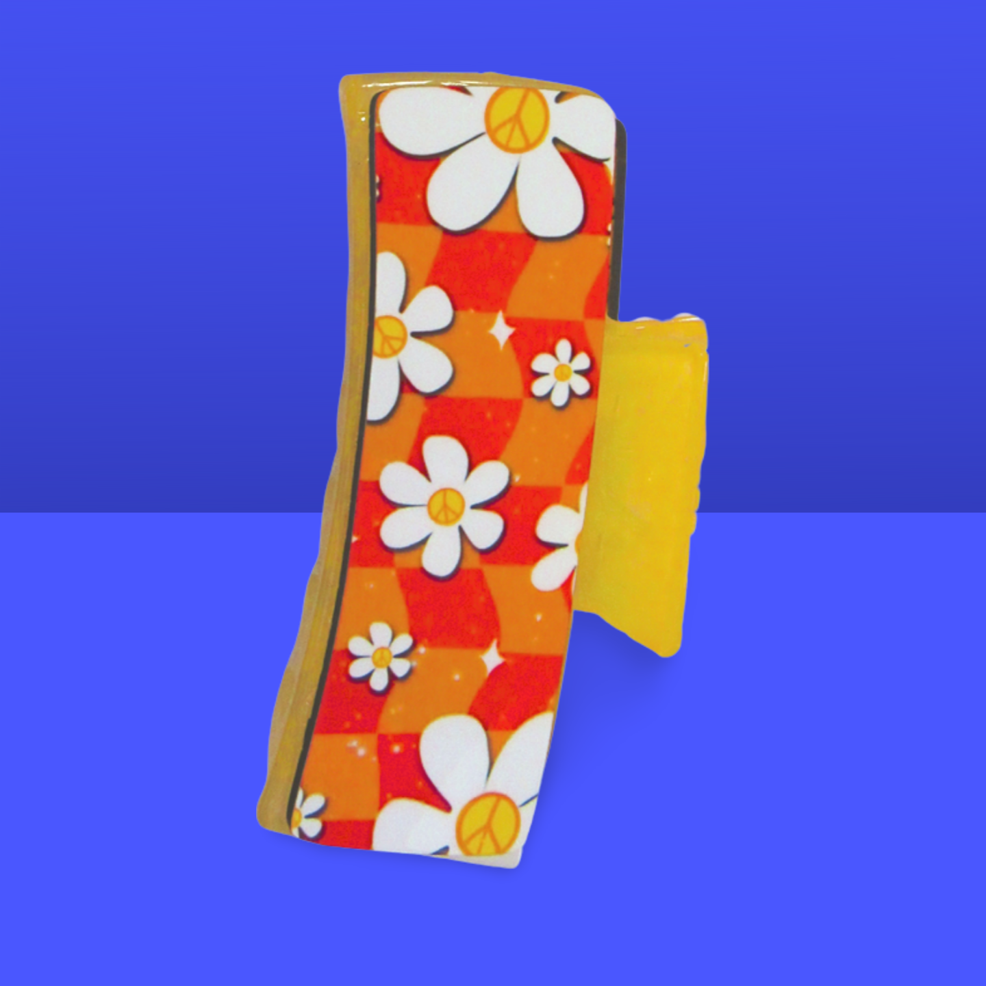 Hippie Style Sublimated Hair Clip Large