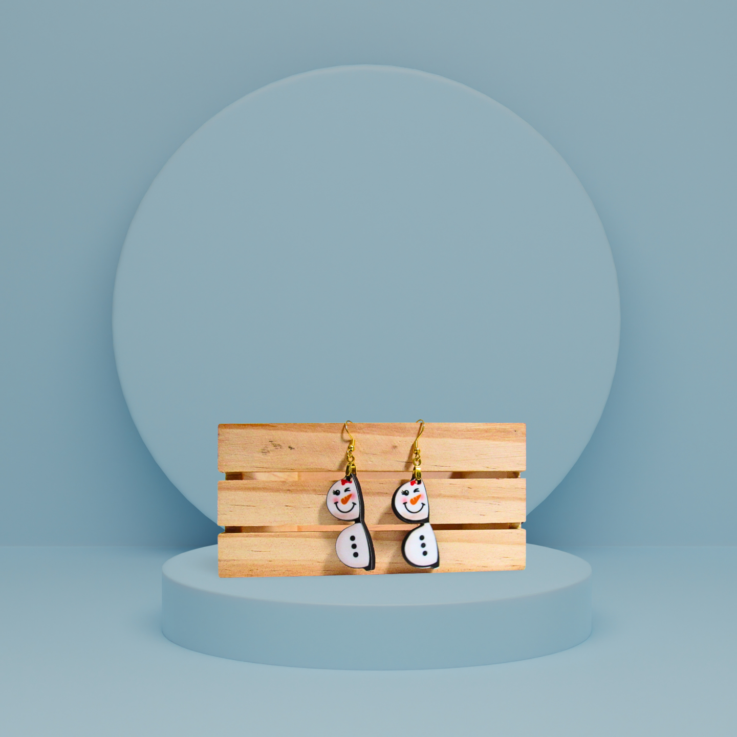 Sunglass Shaped Sublimated Earrings