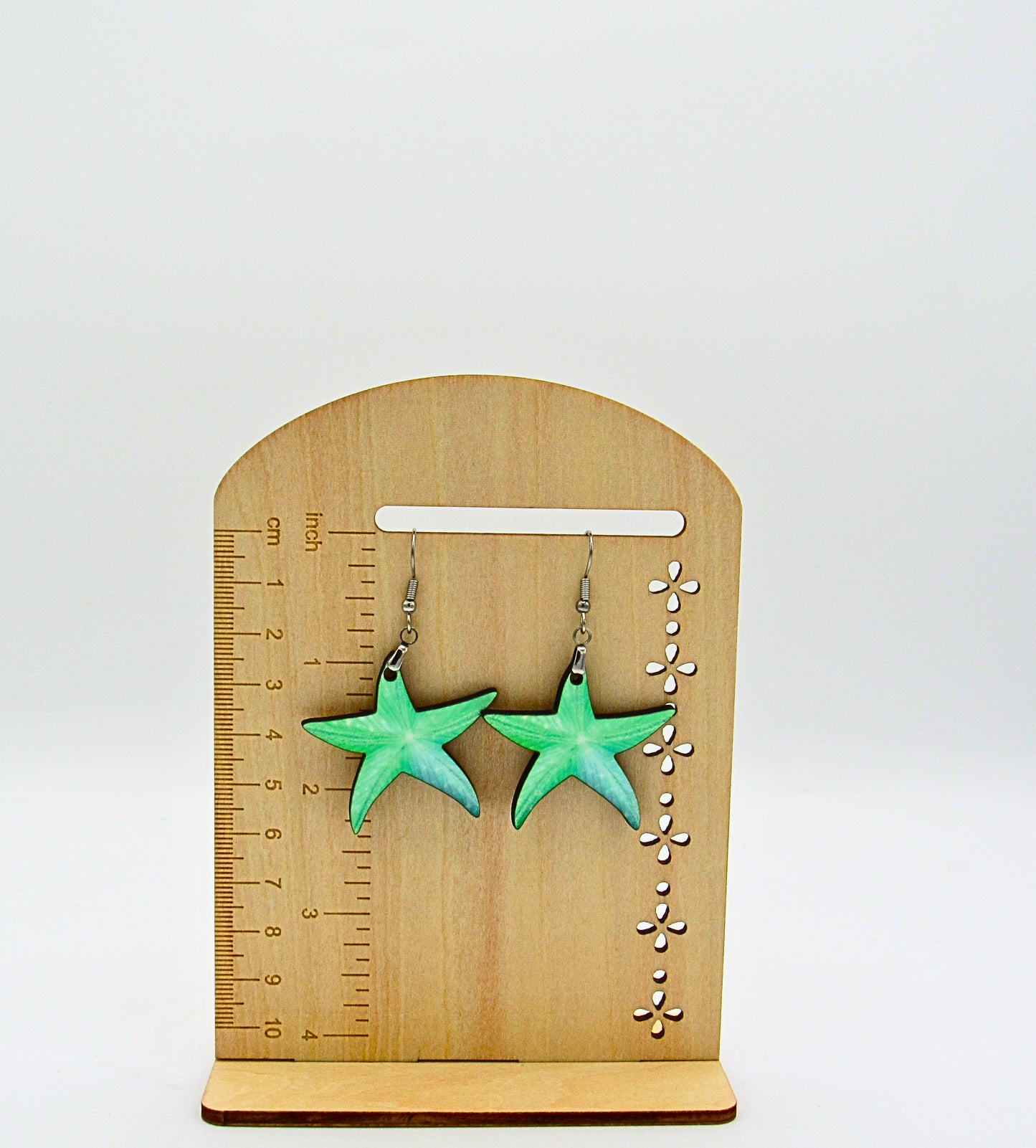 MDF-Starfish Shaped Sublimated Earrings 1.5 inch