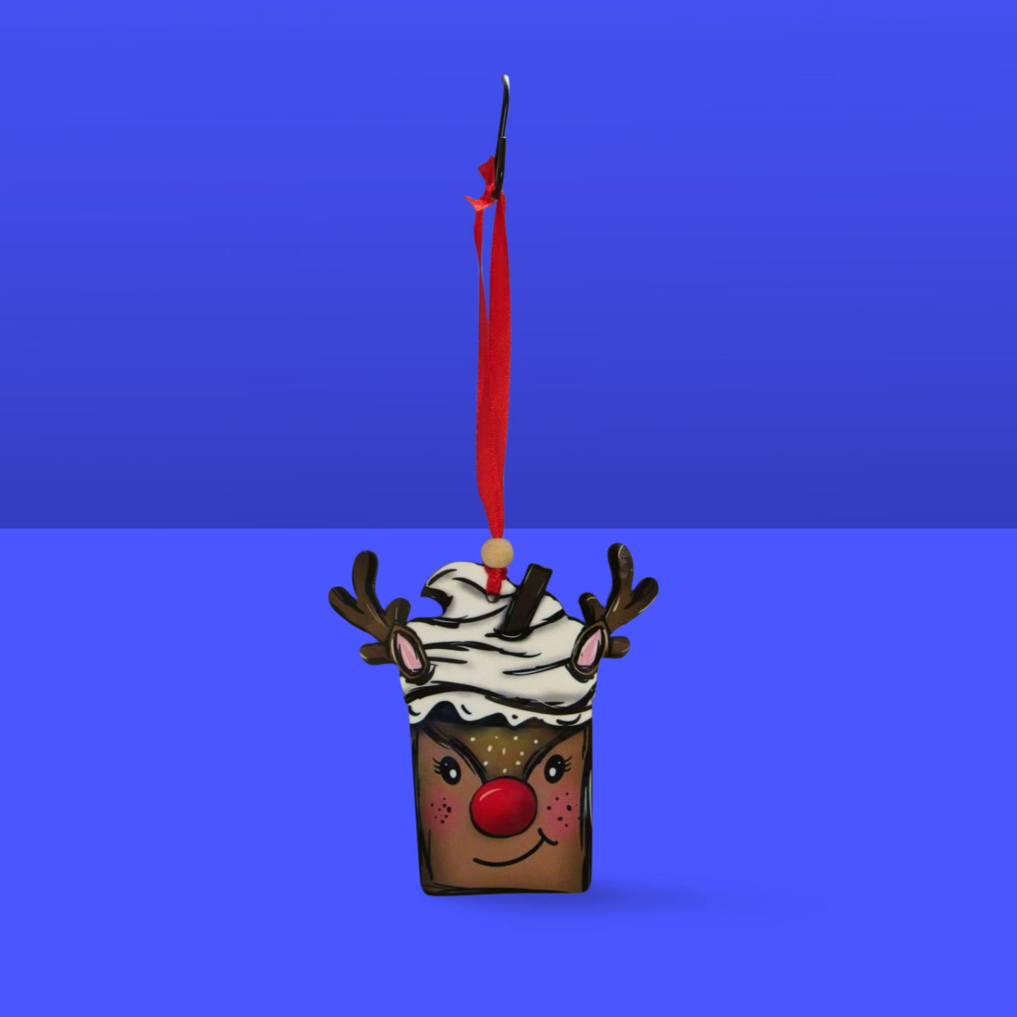Reindeer Cup Sublimated Ornament