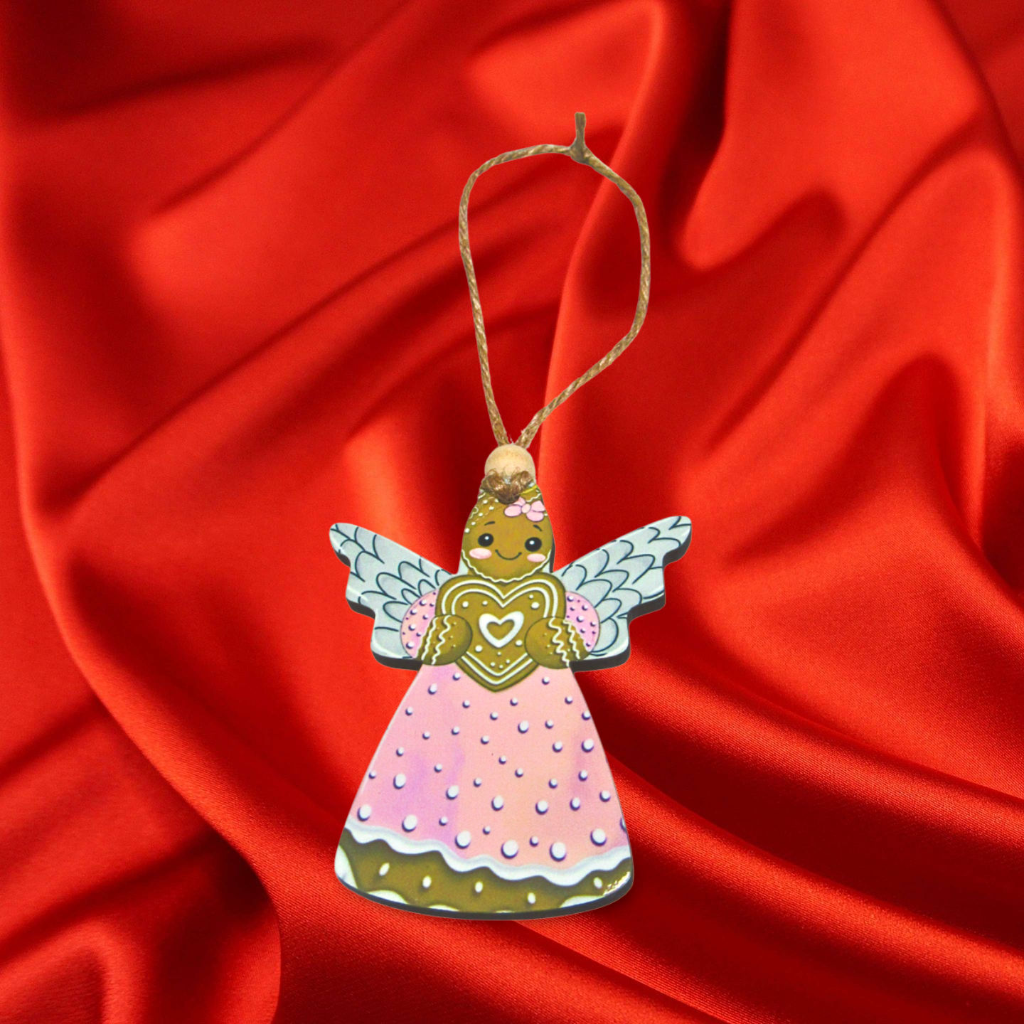 MDF- Angel Shaped Sublimated Ornament
