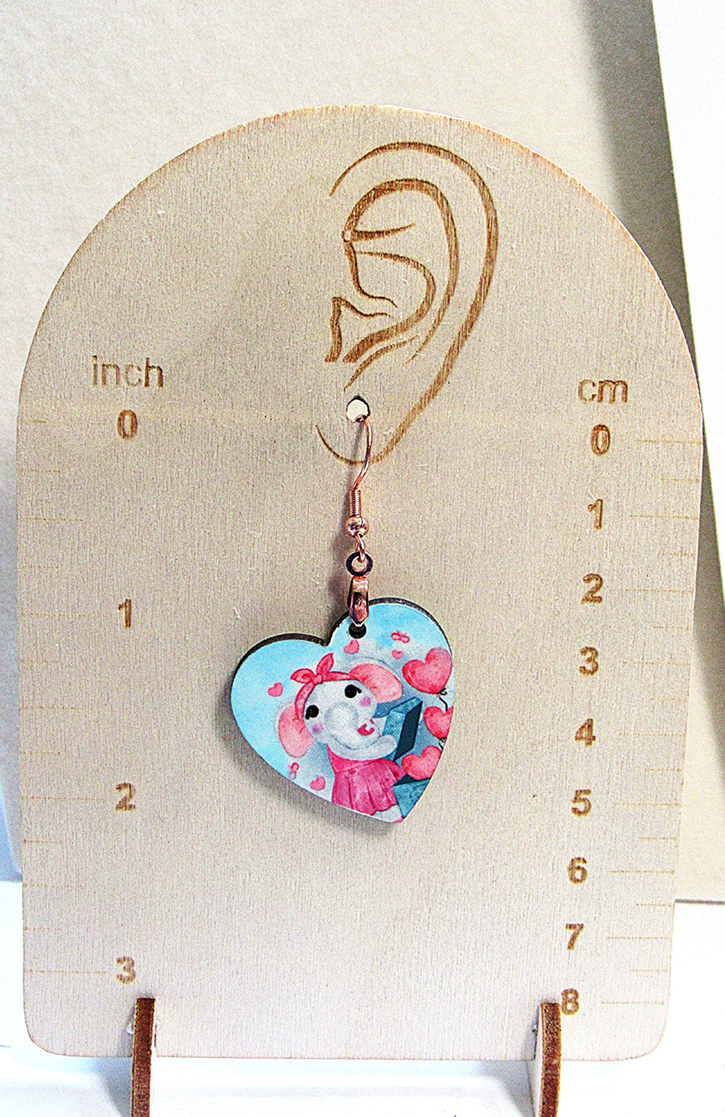 Heart Shaped Sublimated Earrings