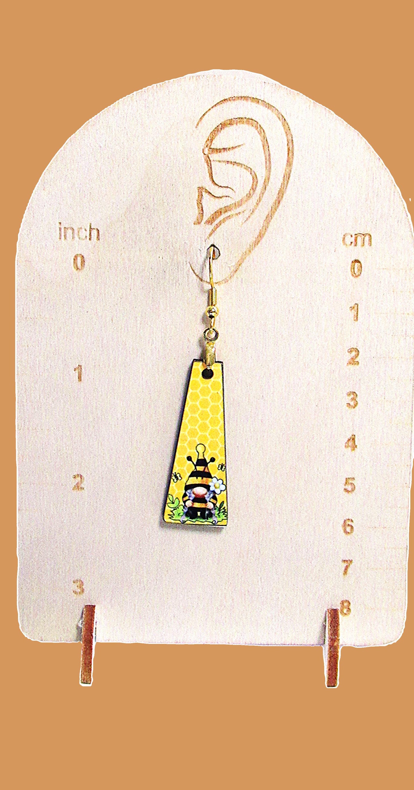 MDF-Modern Bar Shaped Sublimated Earrings 1.5 inch