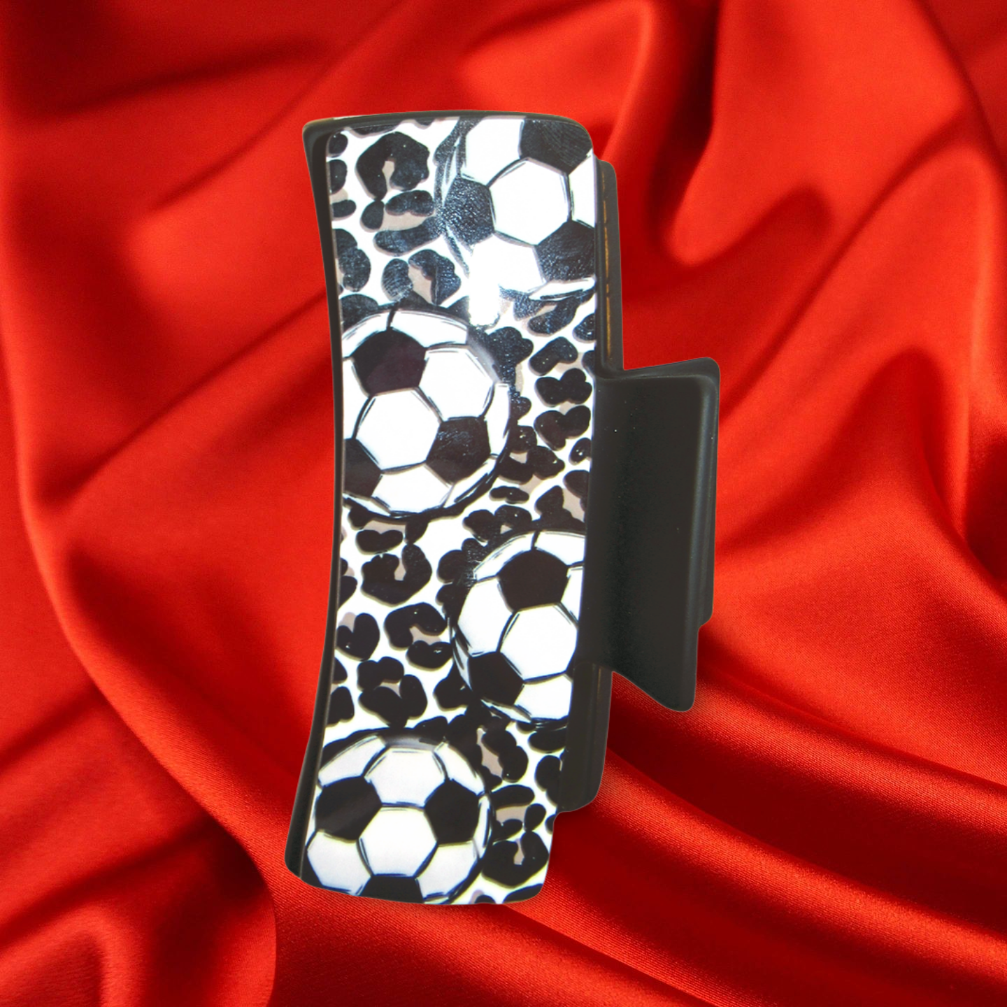 Soccer Themed Sublimated Large Hairclip