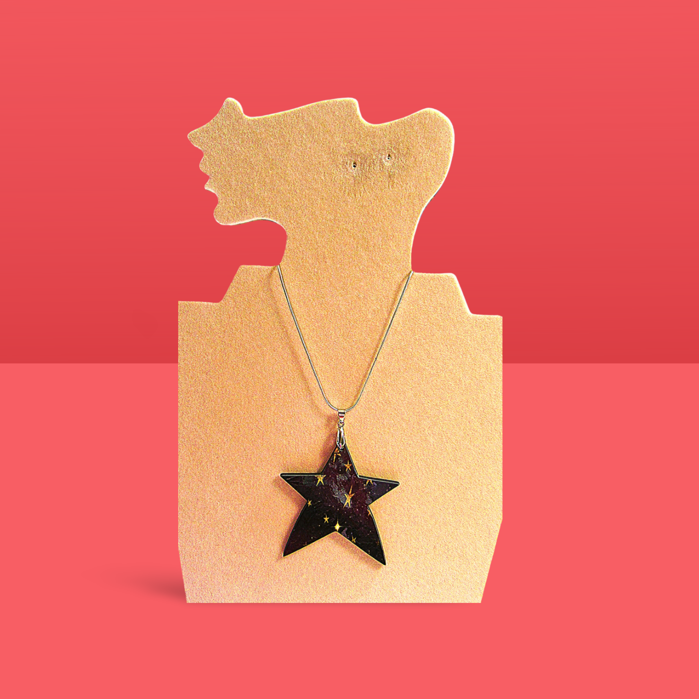 Star Shaped Sublimated Necklace