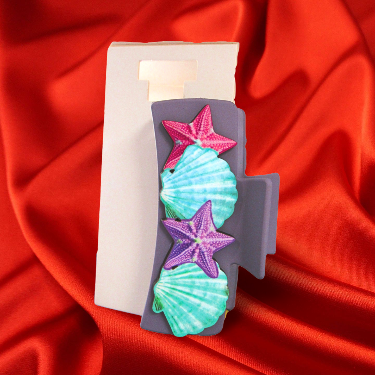 Shell Shaped Sublimated Large Hairclip