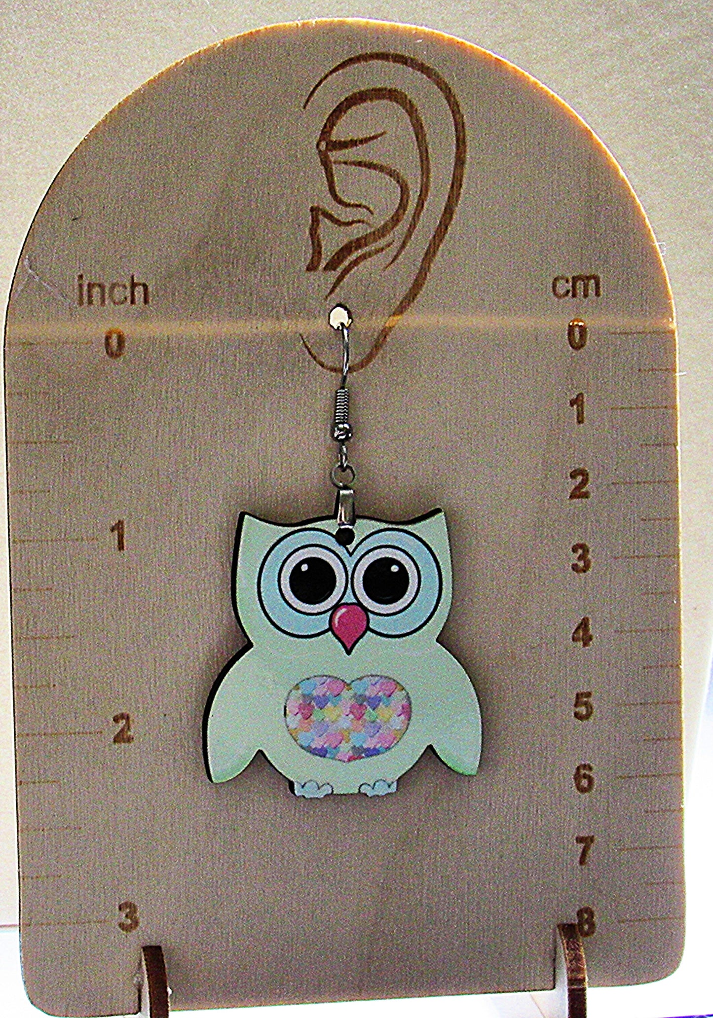 Owl Shaped Sublimated Earrings