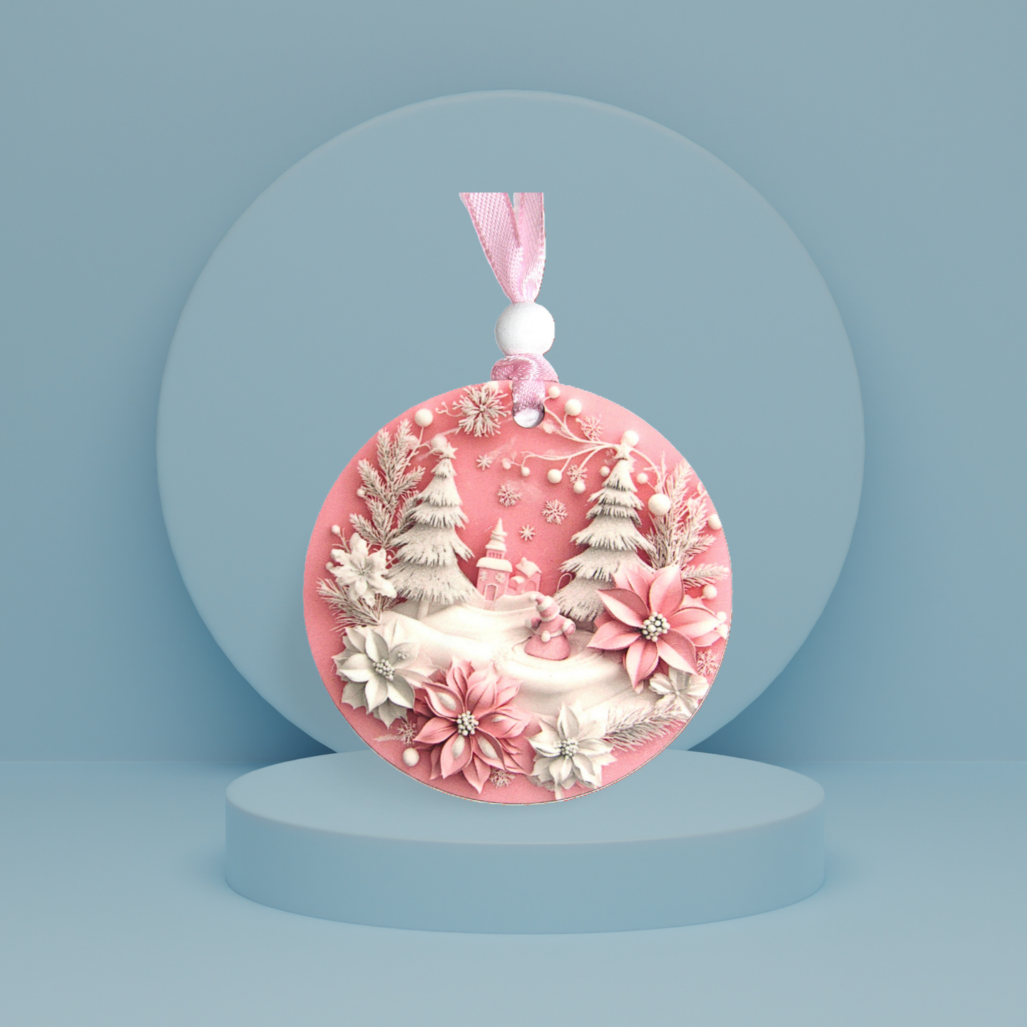Round Shaped Sublimated Ornament