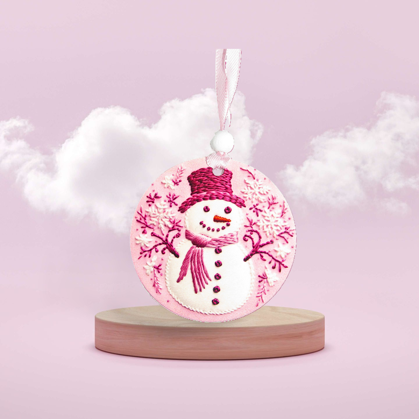 Round Shaped Sublimated Ornament