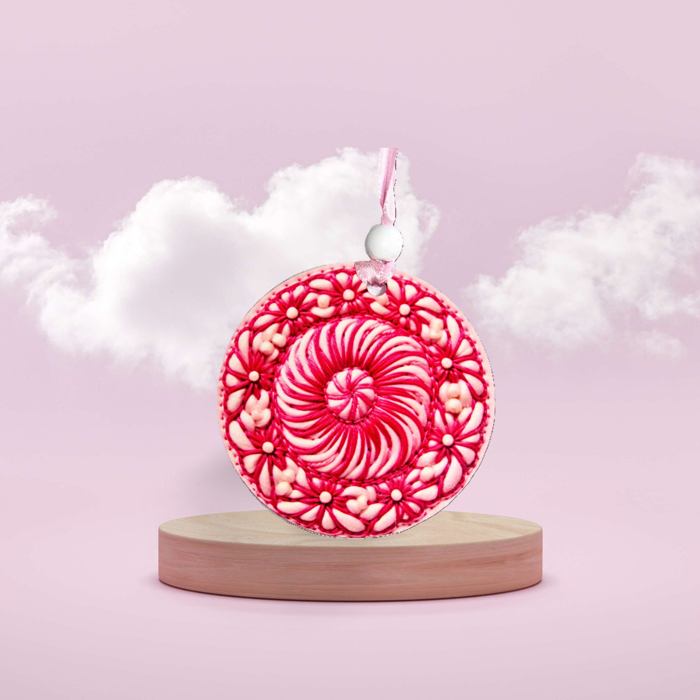 Round Shaped Sublimated Ornament