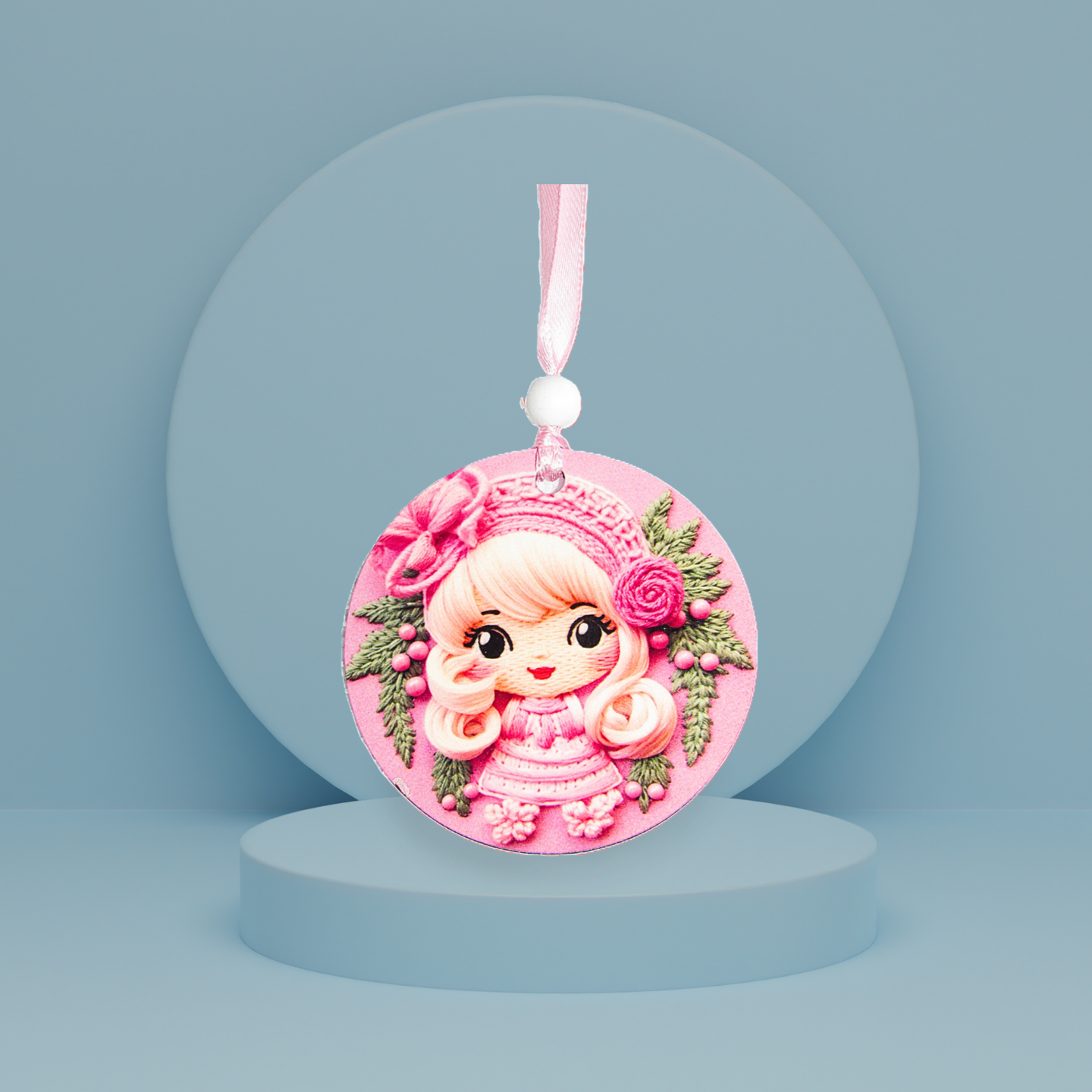 Round Shaped Sublimated Ornament