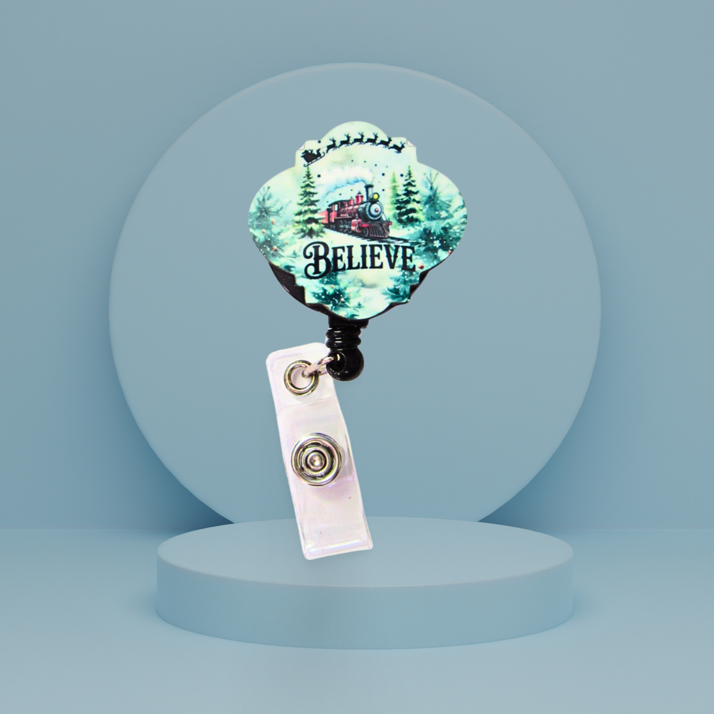 Bulb Shaped Sublimated Badge Reel