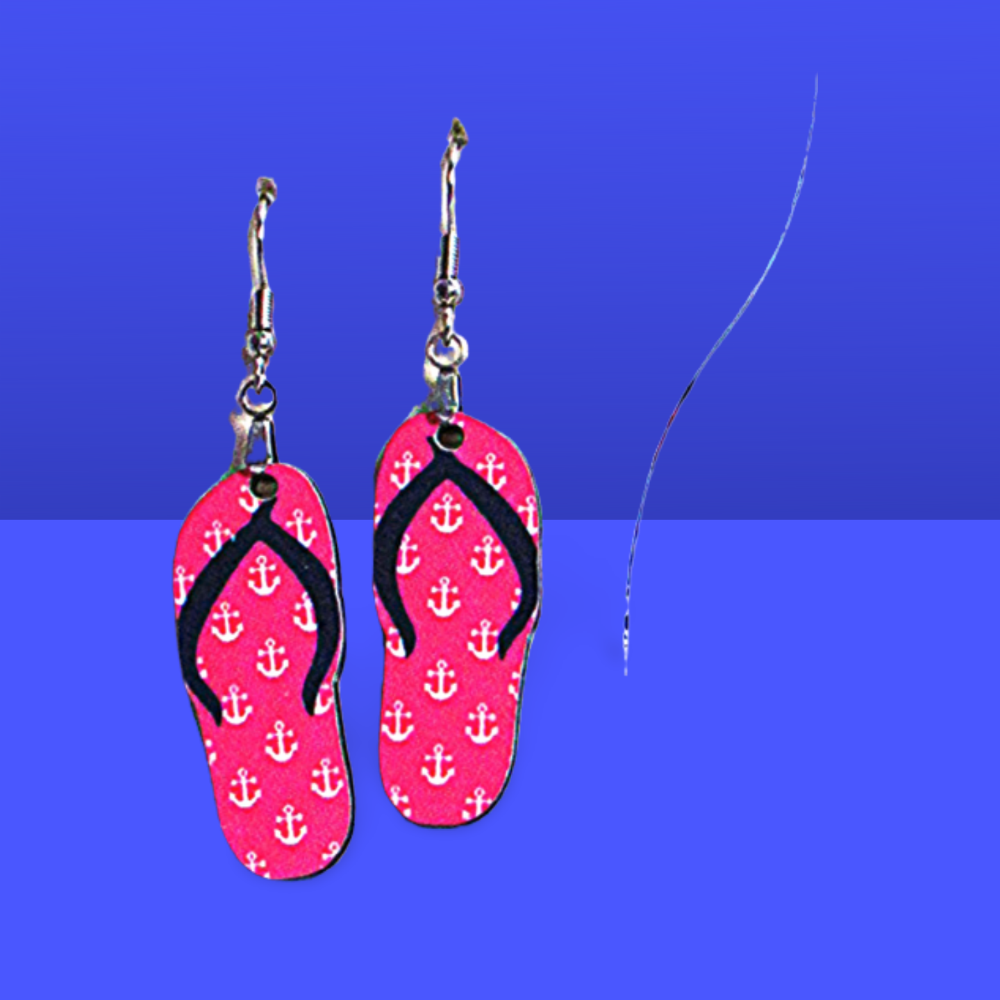 Flip Flop Shaped Sublimated Earrings