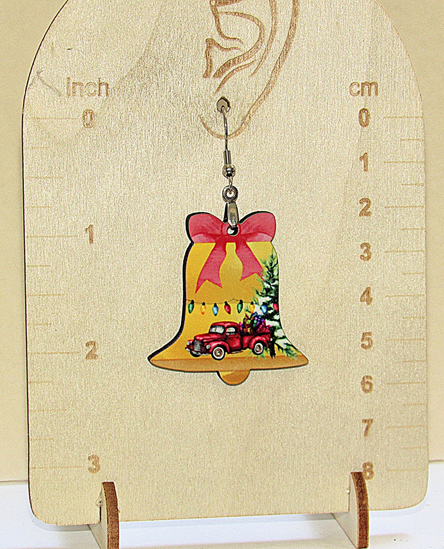 Bell Shaped Sublimated Earring