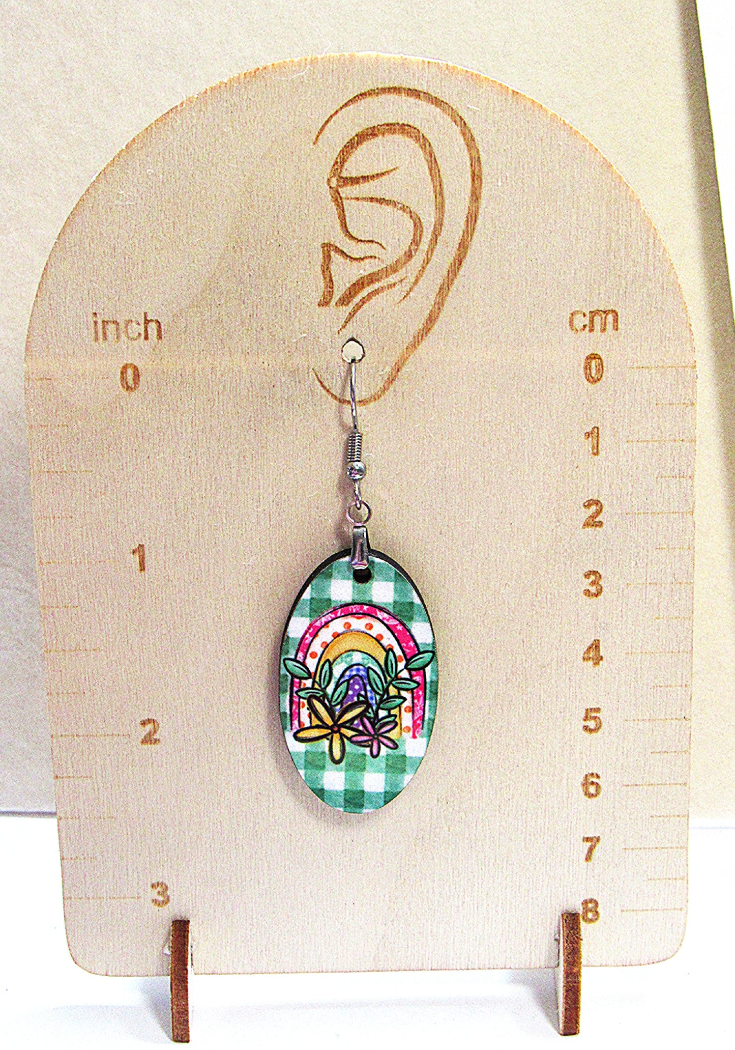 Oval Shaped Sublimated Earrings